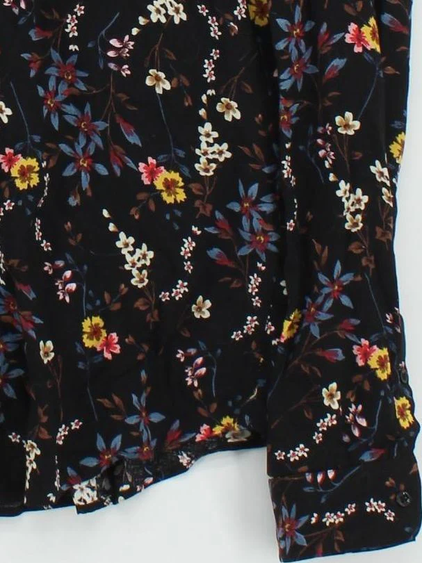 Reiss Men's Shirt L Black Floral 100% Viscose Basic - Image 4