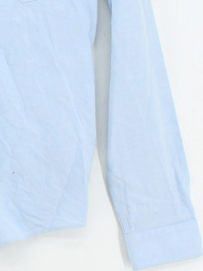 Reiss Men's Shirt L Blue 100% Cotton Basic - Image 4