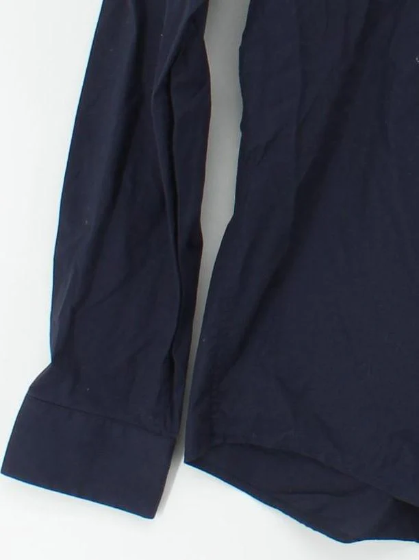 Reiss Men's Shirt L Blue Cotton with Elastane Basic - Image 4