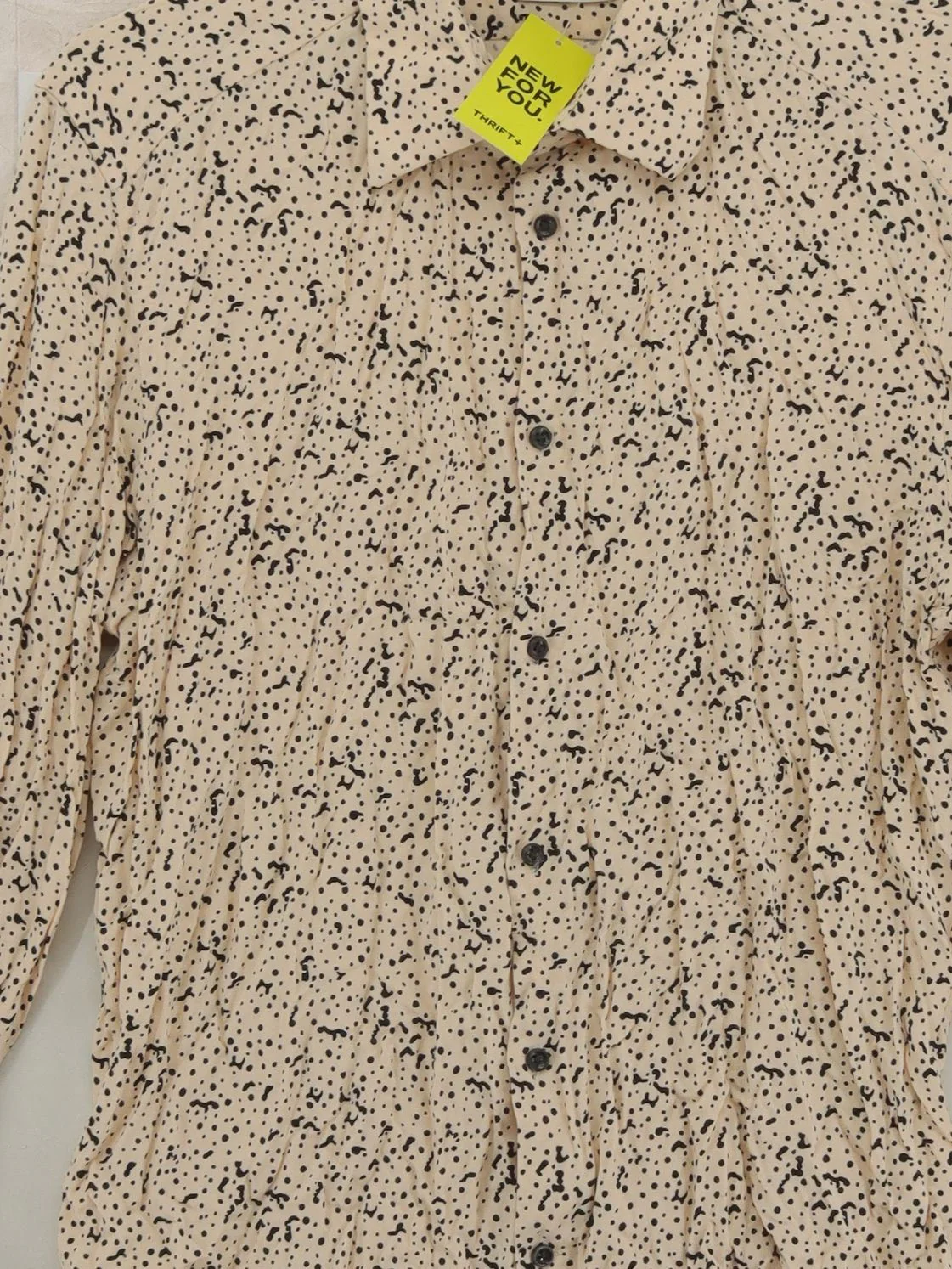 Reiss Men's Shirt L Cream 100% Viscose Basic - Image 3