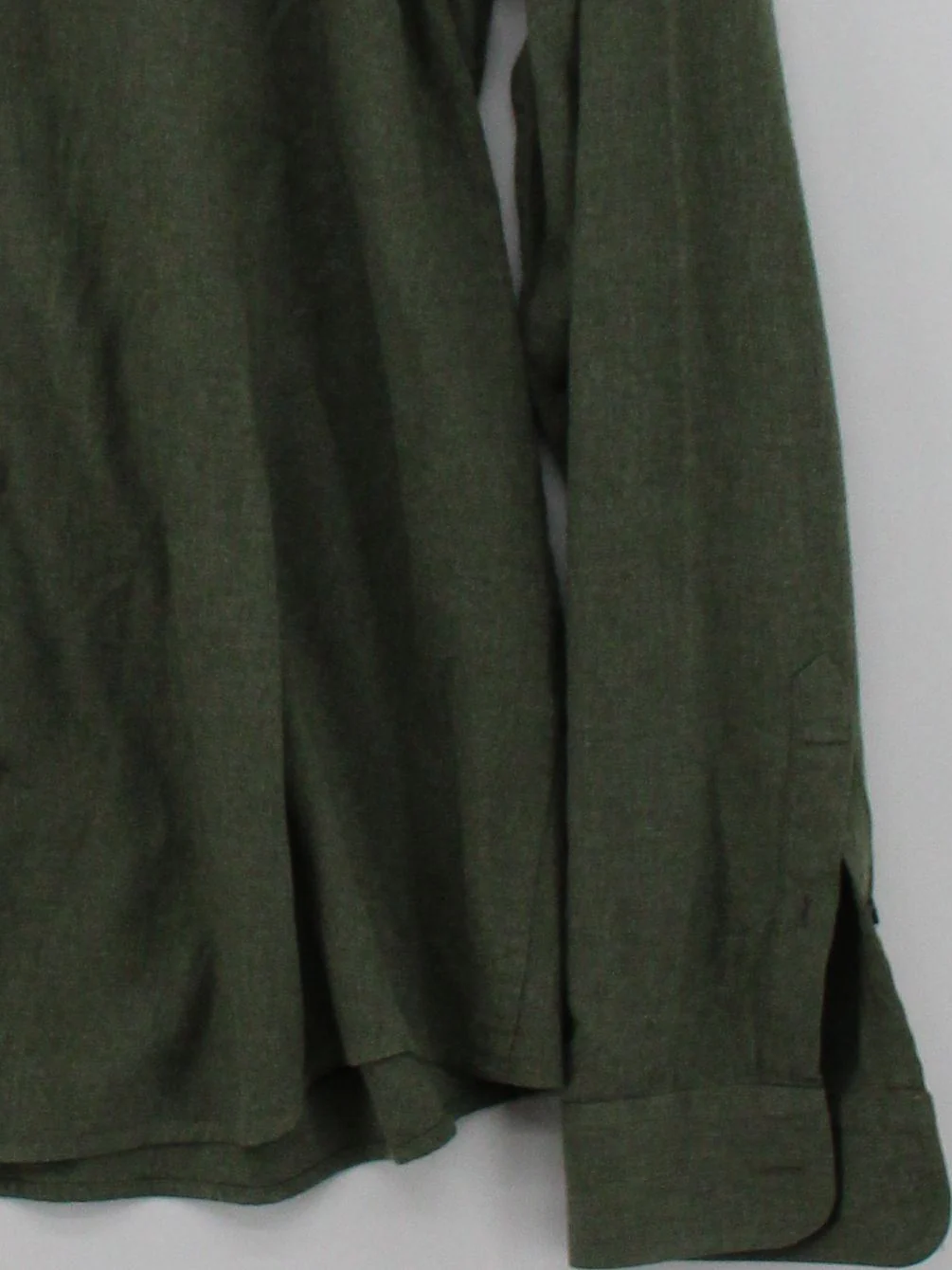 Reiss Men's Shirt L Green Cotton with Polyester Basic - Image 4