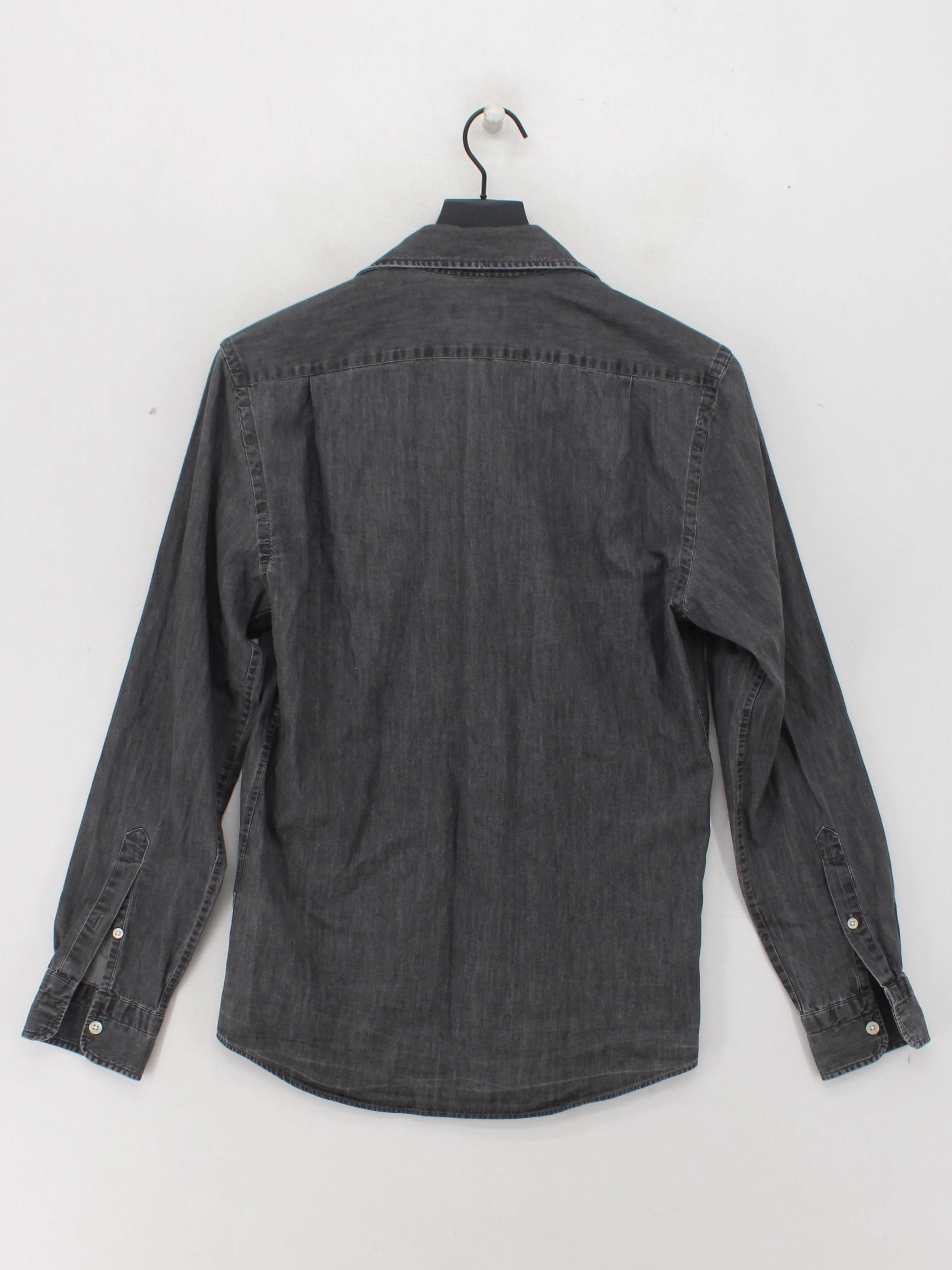 Reiss Men's Shirt M Grey 100% Cotton Basic - Image 2