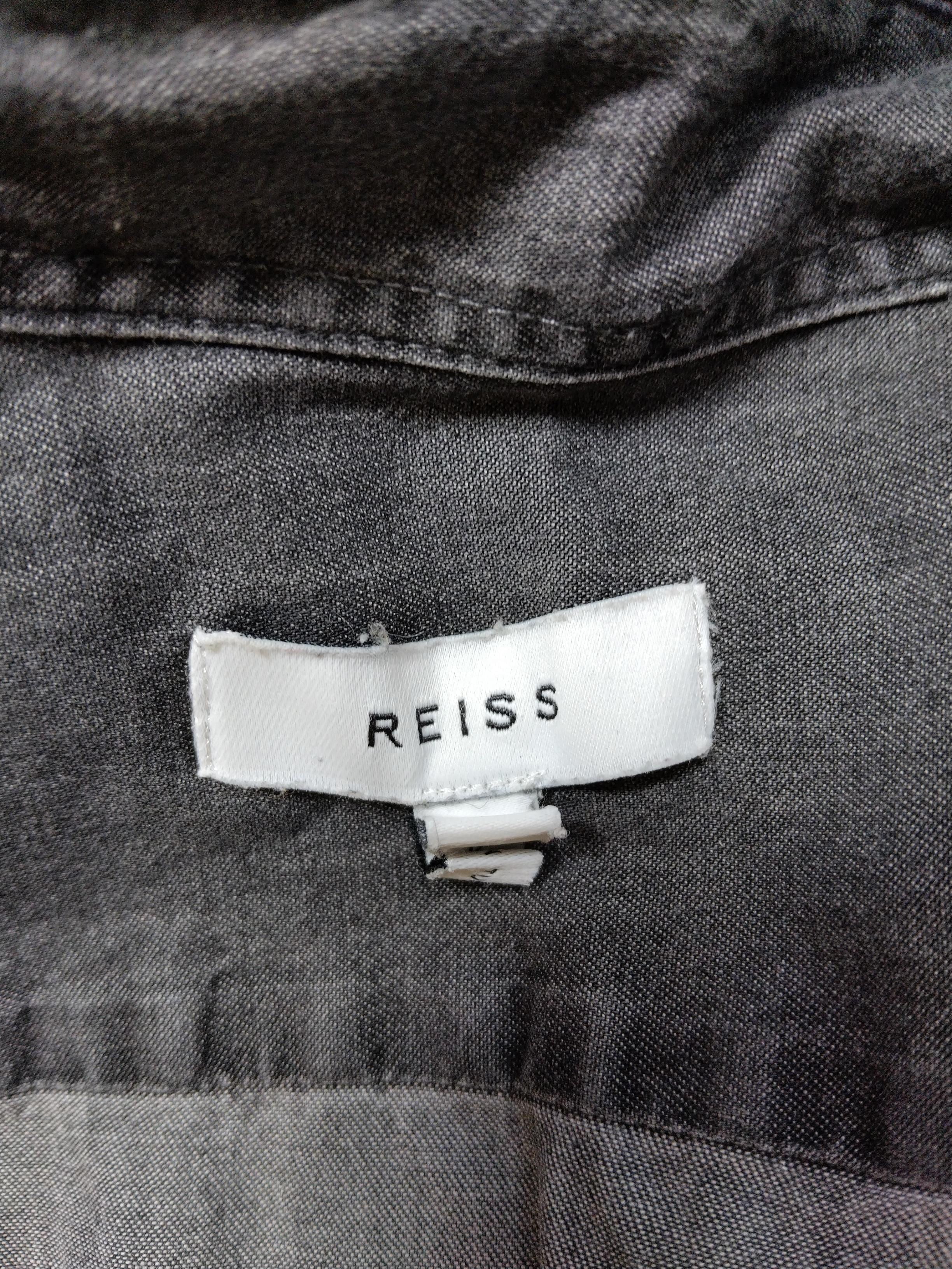Reiss Men's Shirt M Grey 100% Cotton Basic - Image 5