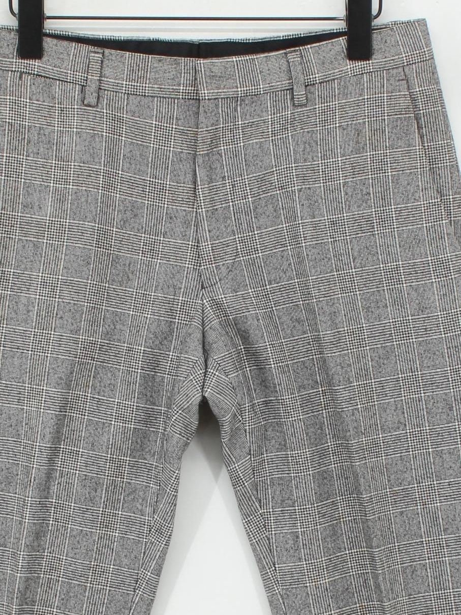 Reiss Men's Suit Trousers W 30 in Grey Wool with Cotton Dress Pants - Image 3