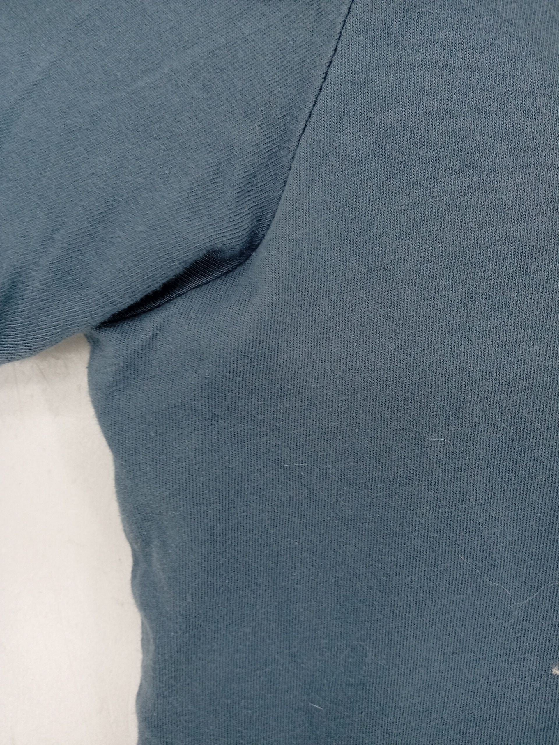 Reiss Men's T-Shirt L Blue 100% Cotton Basic - Image 6