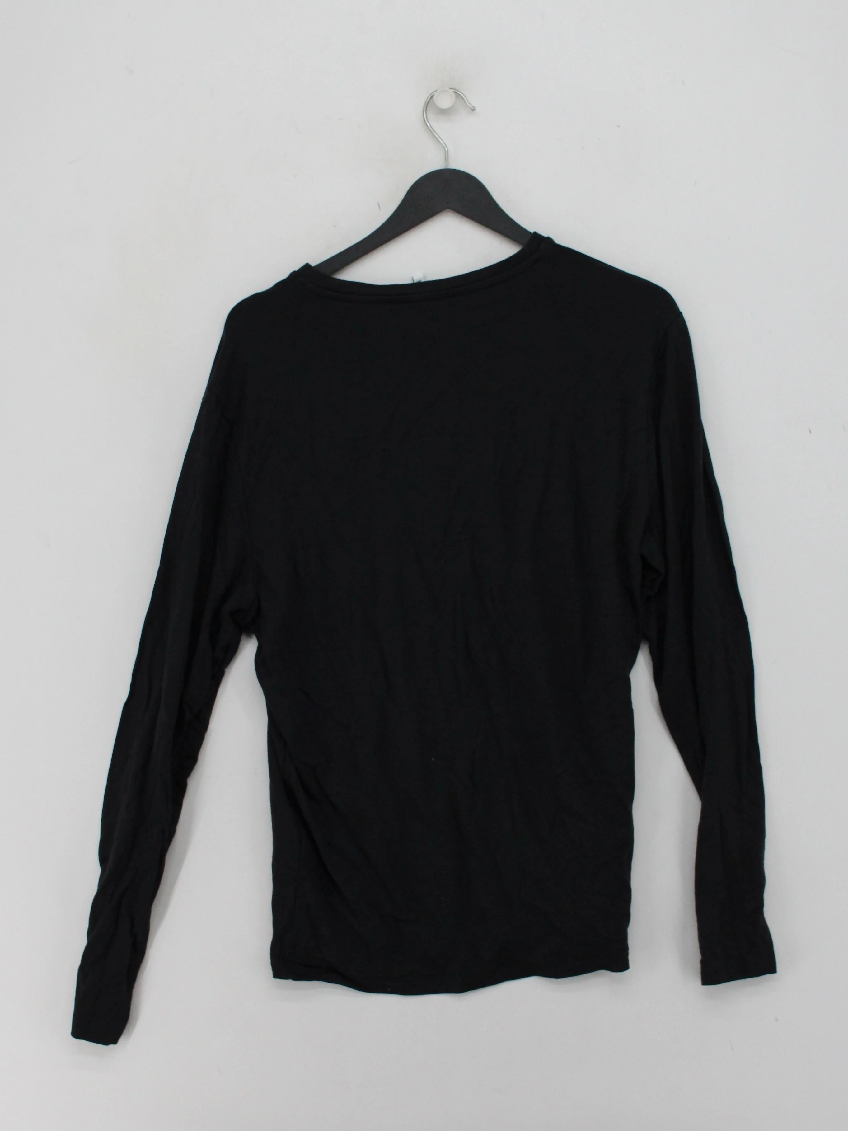 Reiss Men's T-Shirt M Black Viscose with Elastane Basic - Image 2