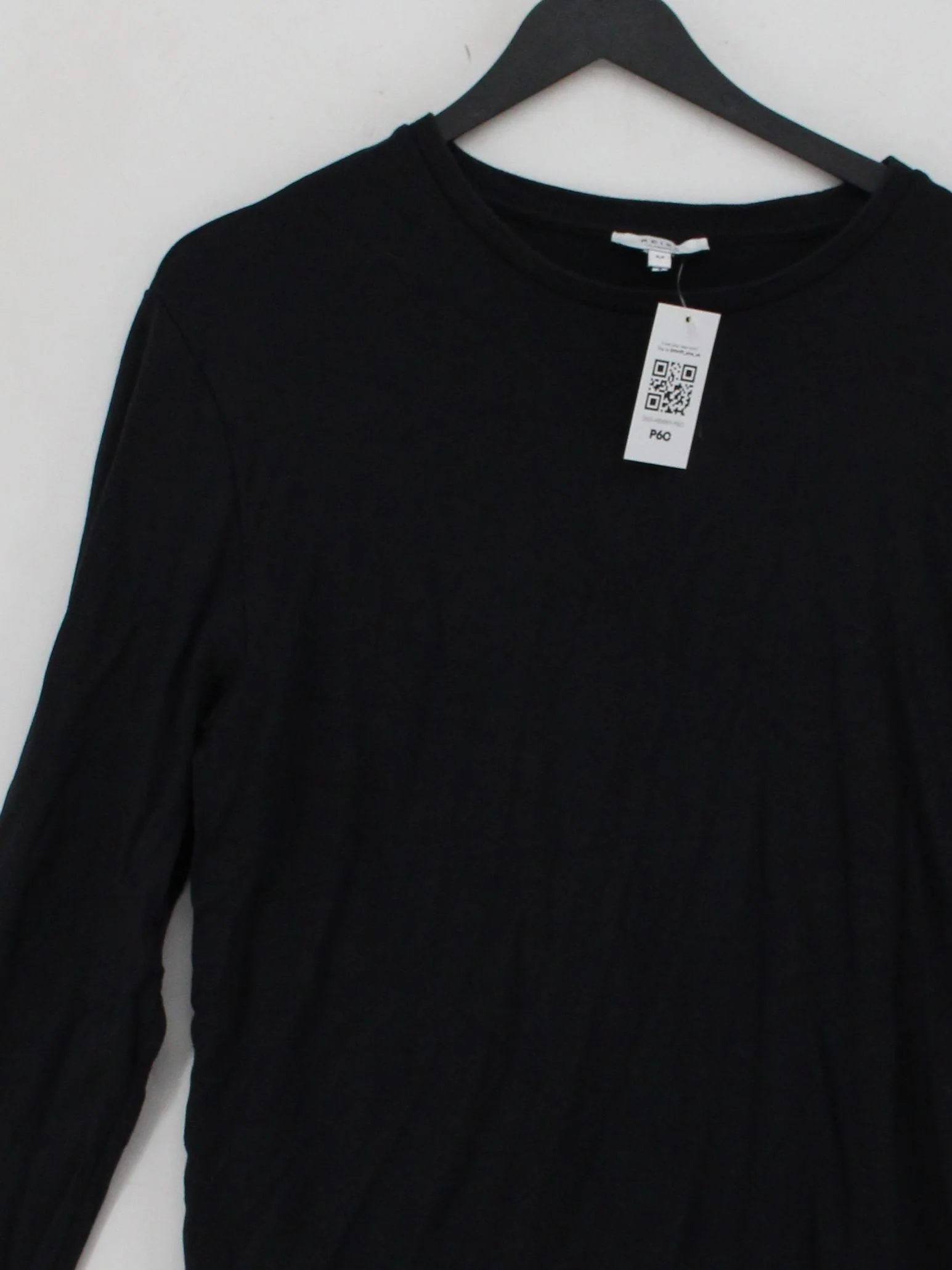 Reiss Men's T-Shirt M Black Viscose with Elastane Basic - Image 3