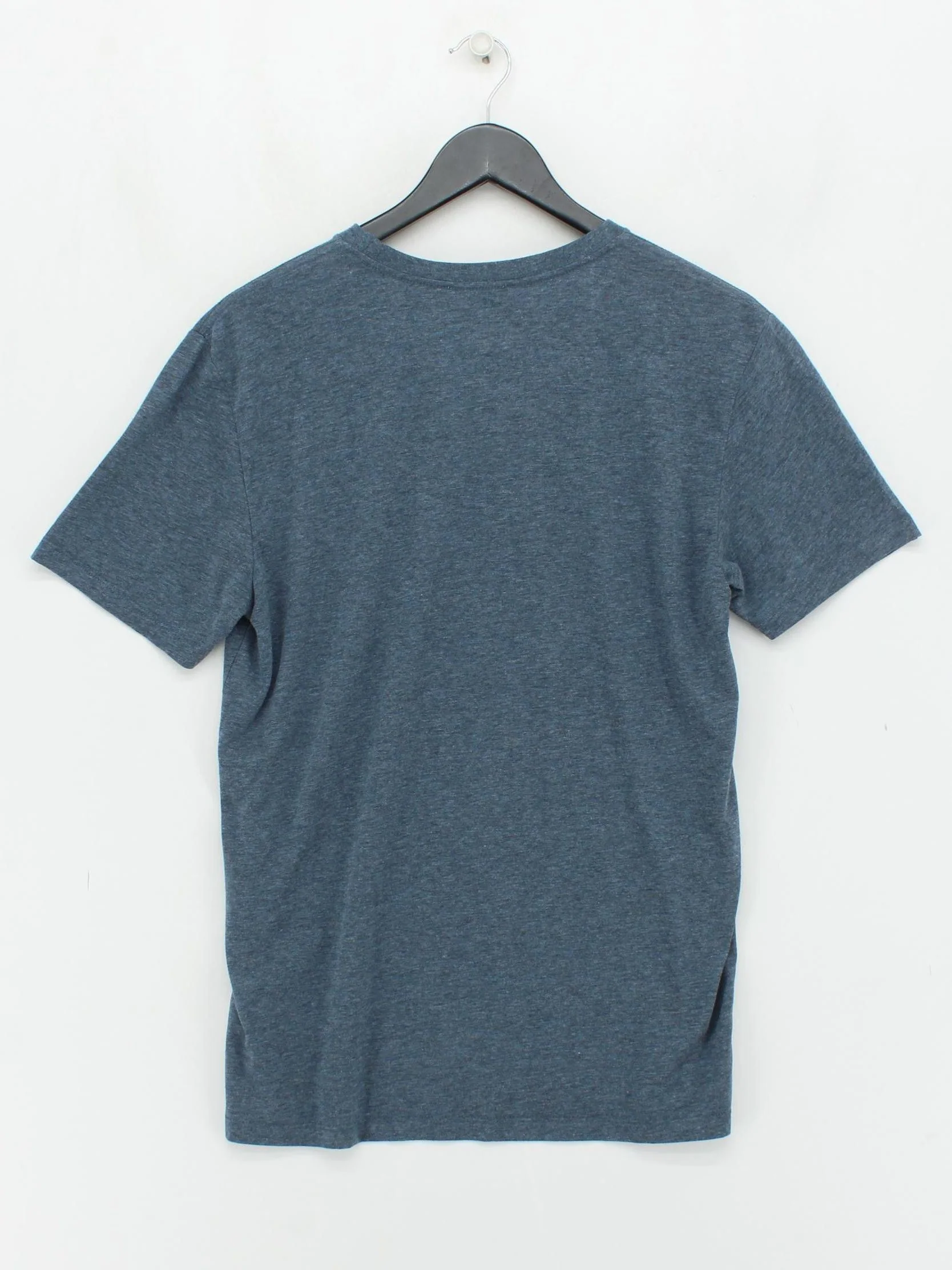Reiss Men's T-Shirt M Blue Polyester with Cotton Basic - Image 2