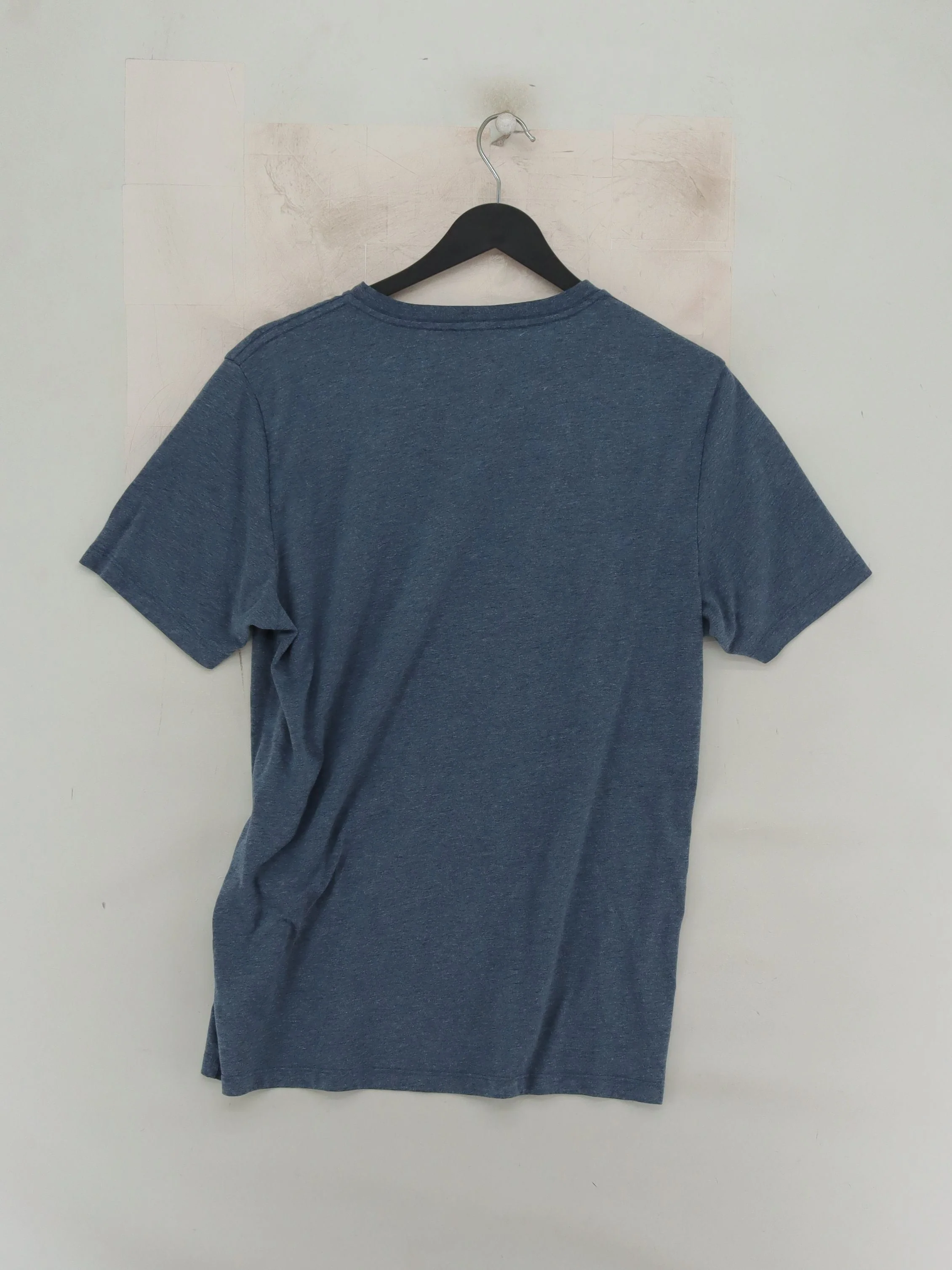 Reiss Men's T-Shirt M Blue Polyester with Cotton Basic - Image 2
