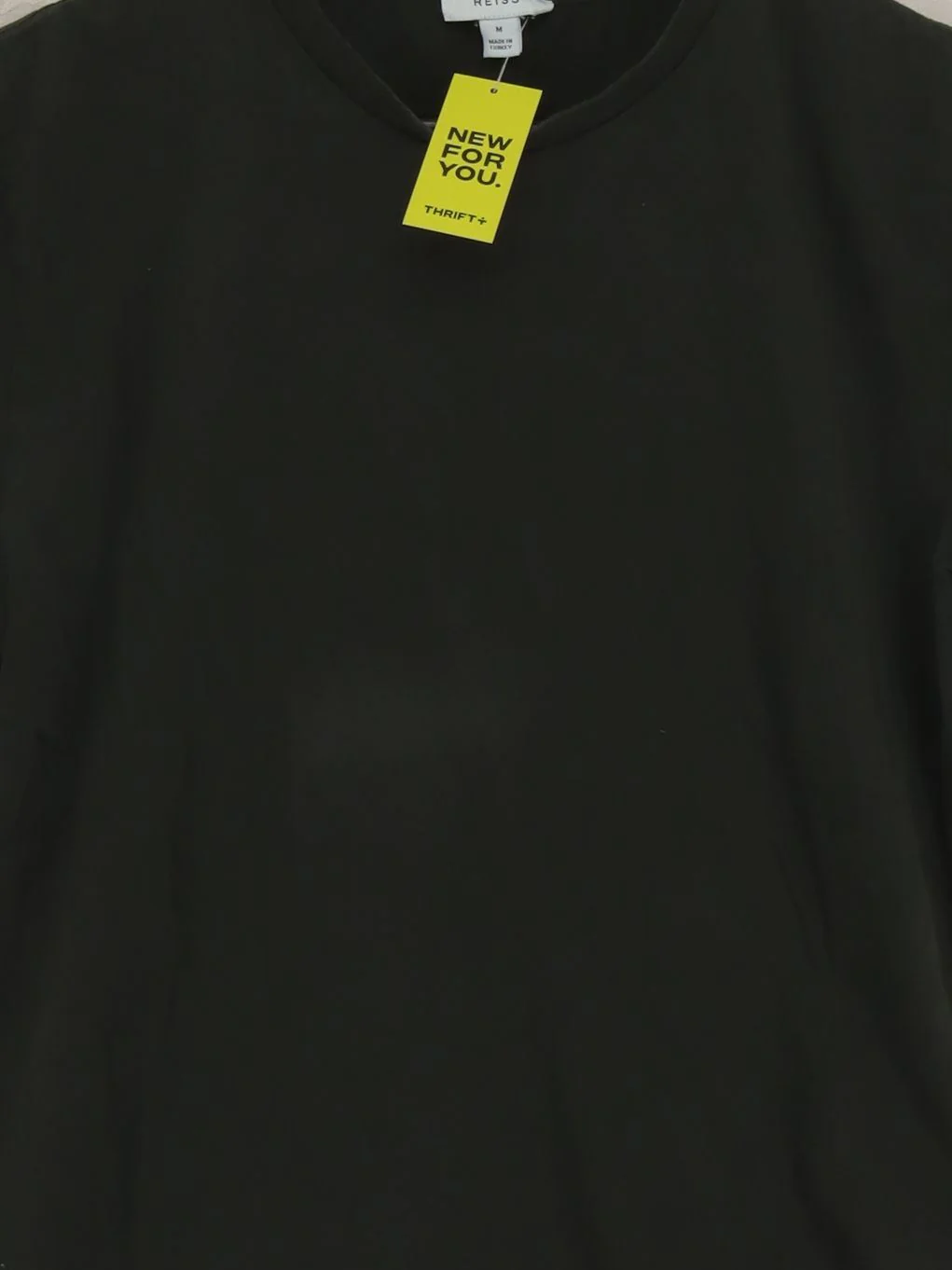 Reiss Men's T-Shirt M Green 100% Cotton Basic - Image 3
