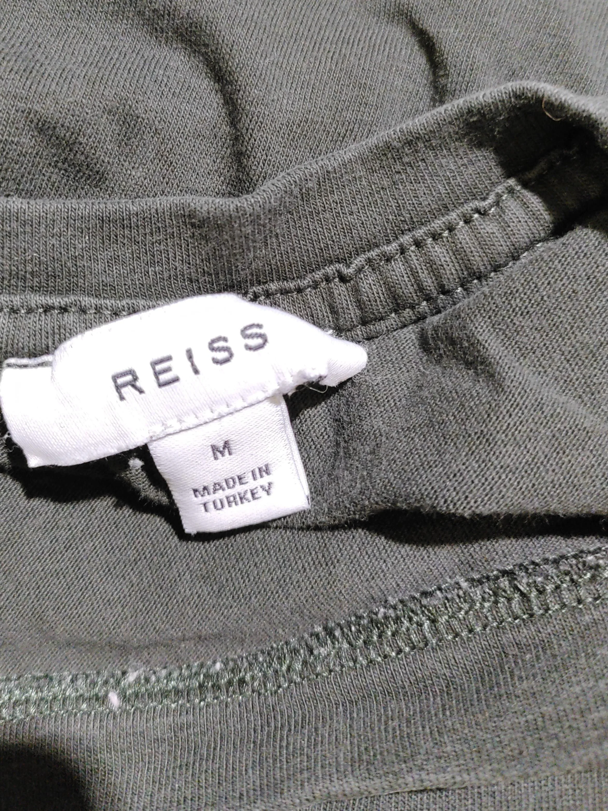 Reiss Men's T-Shirt M Green 100% Cotton Basic - Image 6