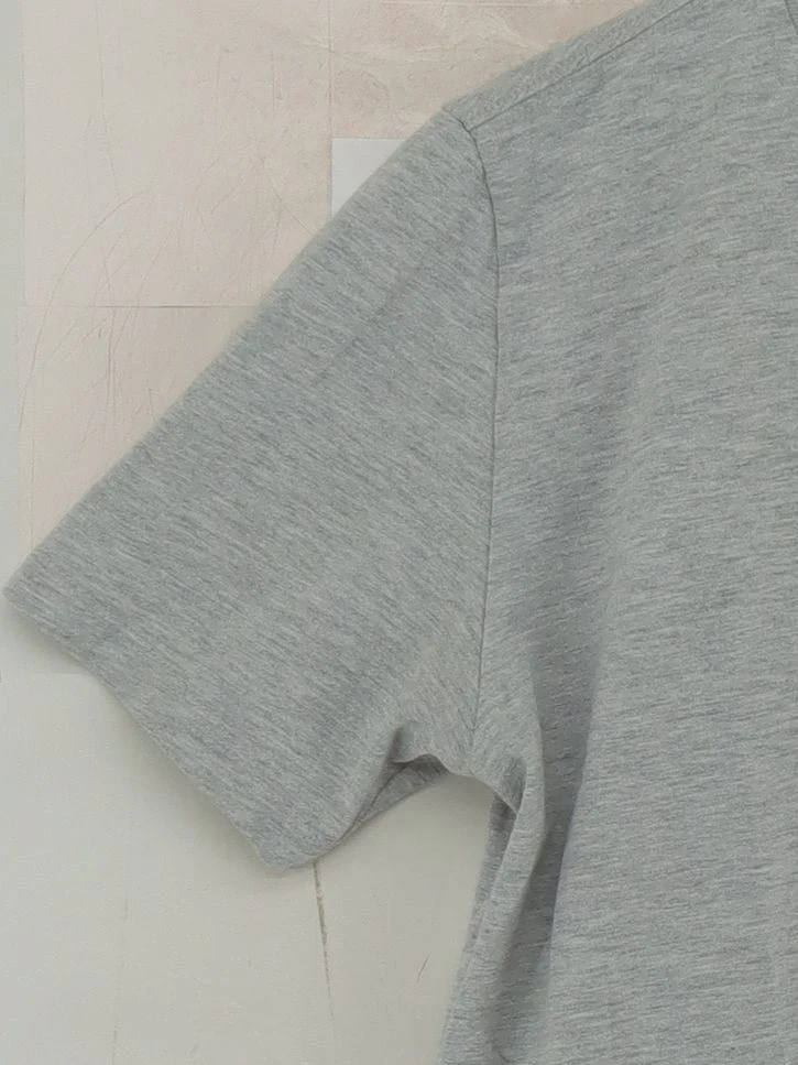 Reiss Men's T-Shirt M Grey Cotton with Polyester Basic - Image 4