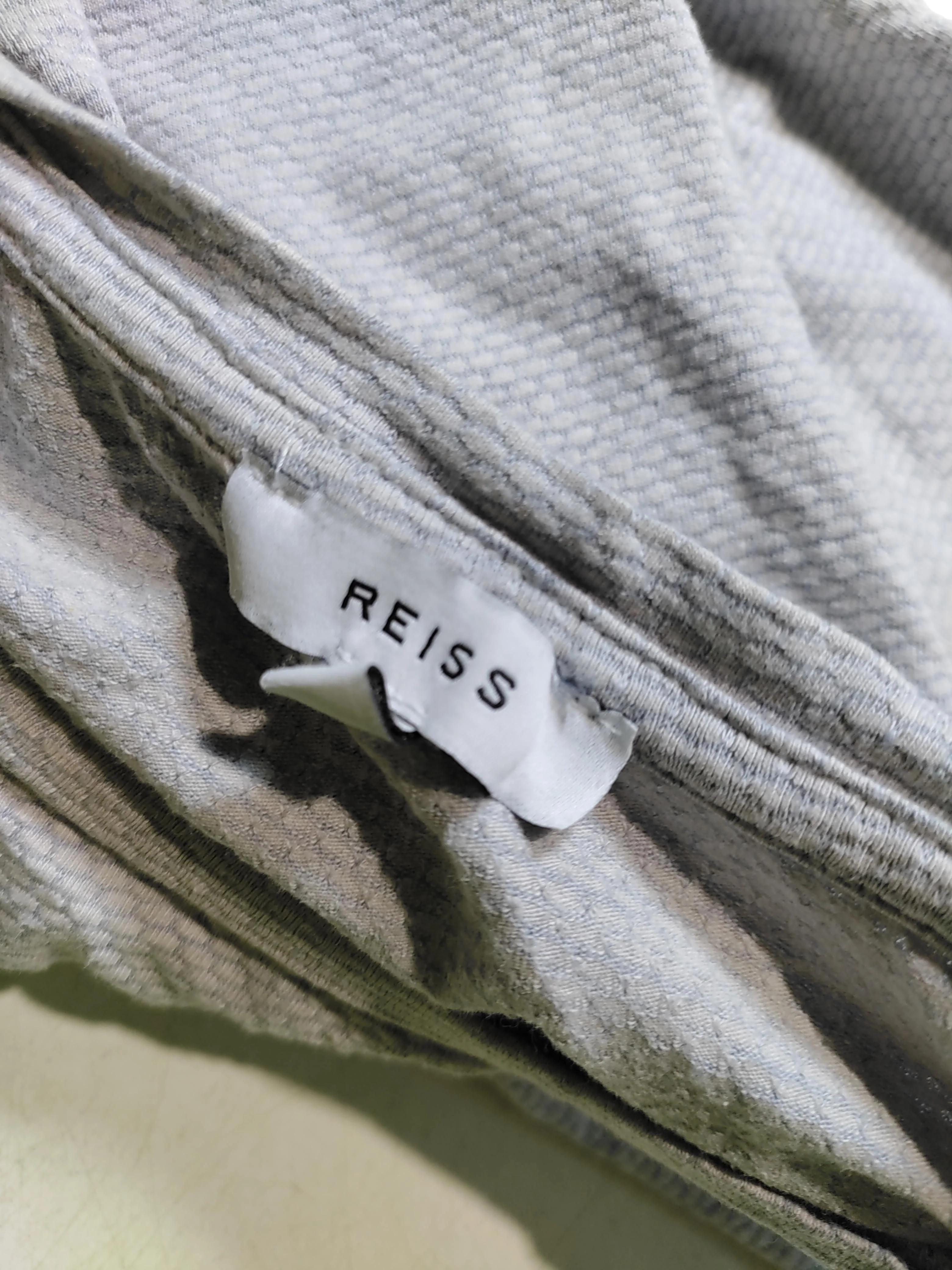 Reiss Men's T-Shirt M Grey Cotton with Polyester Basic - Image 6