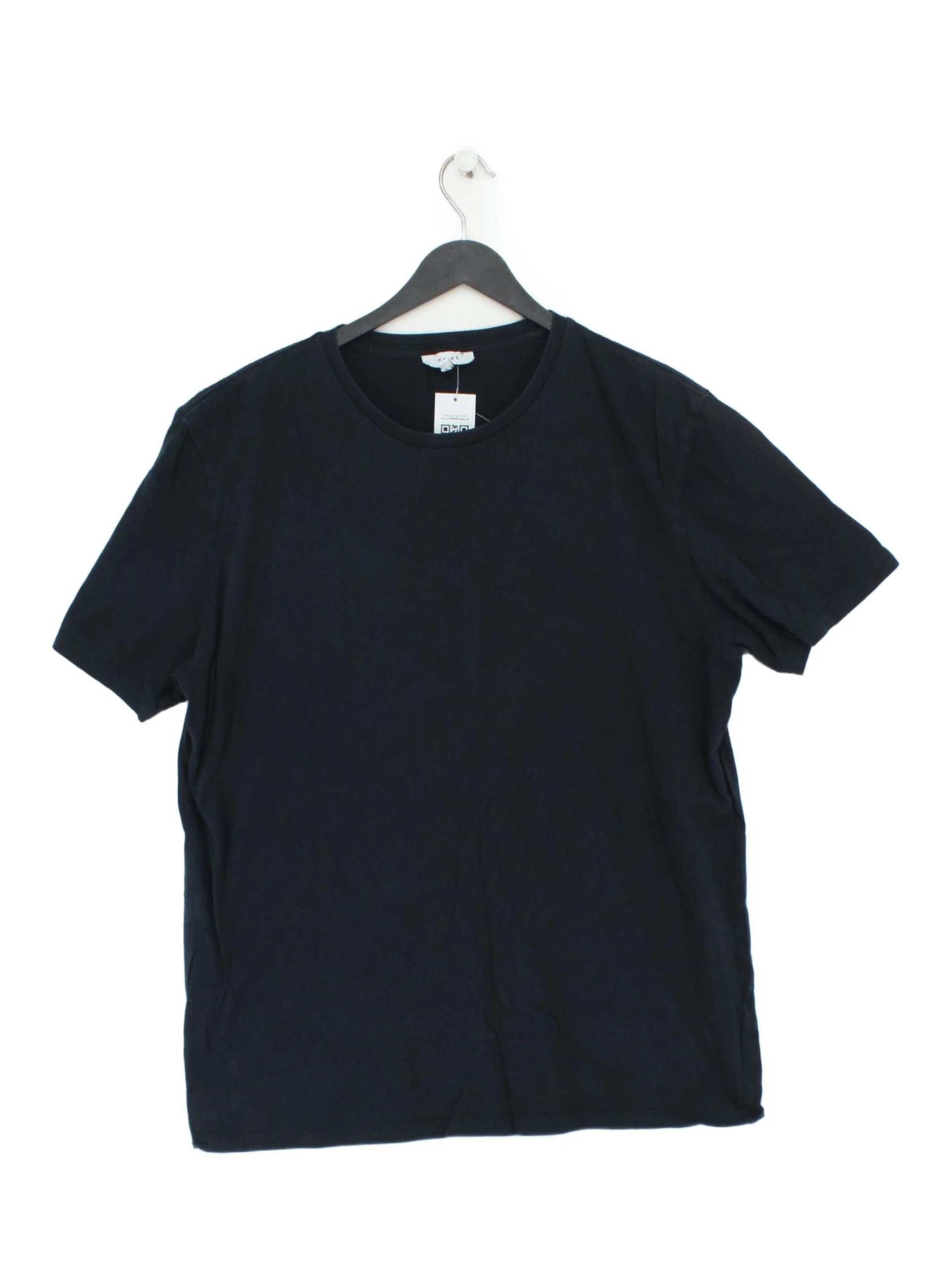 Reiss Men's T-Shirt XL Black 100% Cotton Basic