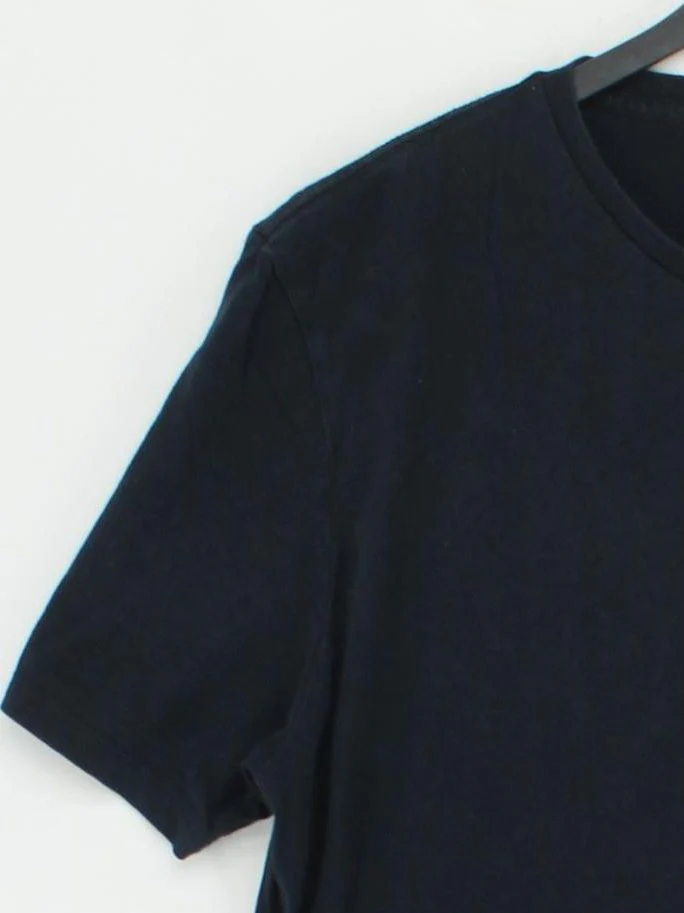 Reiss Men's T-Shirt XL Black 100% Cotton Basic - Image 4