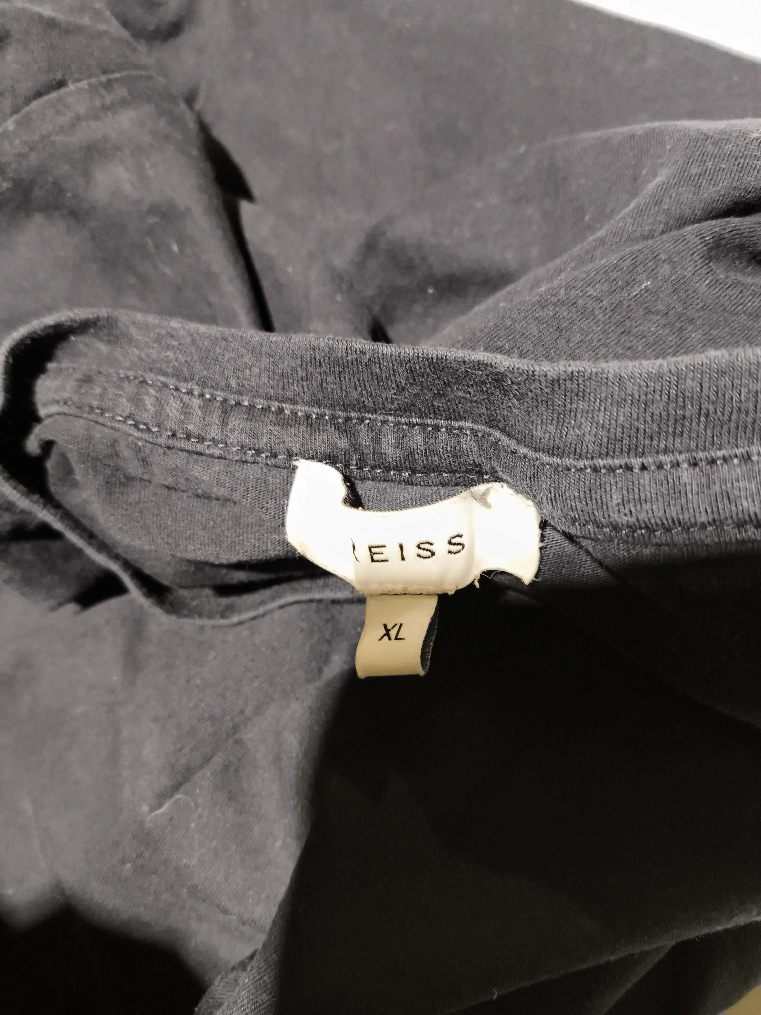 Reiss Men's T-Shirt XL Black 100% Cotton Basic - Image 5