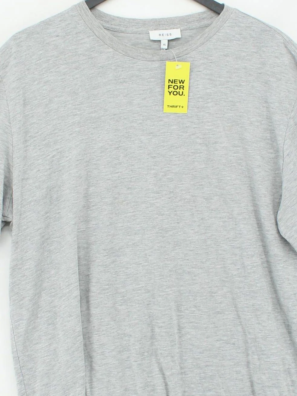 Reiss Men's T-Shirt XL Grey Cotton with Polyester Basic - Image 3