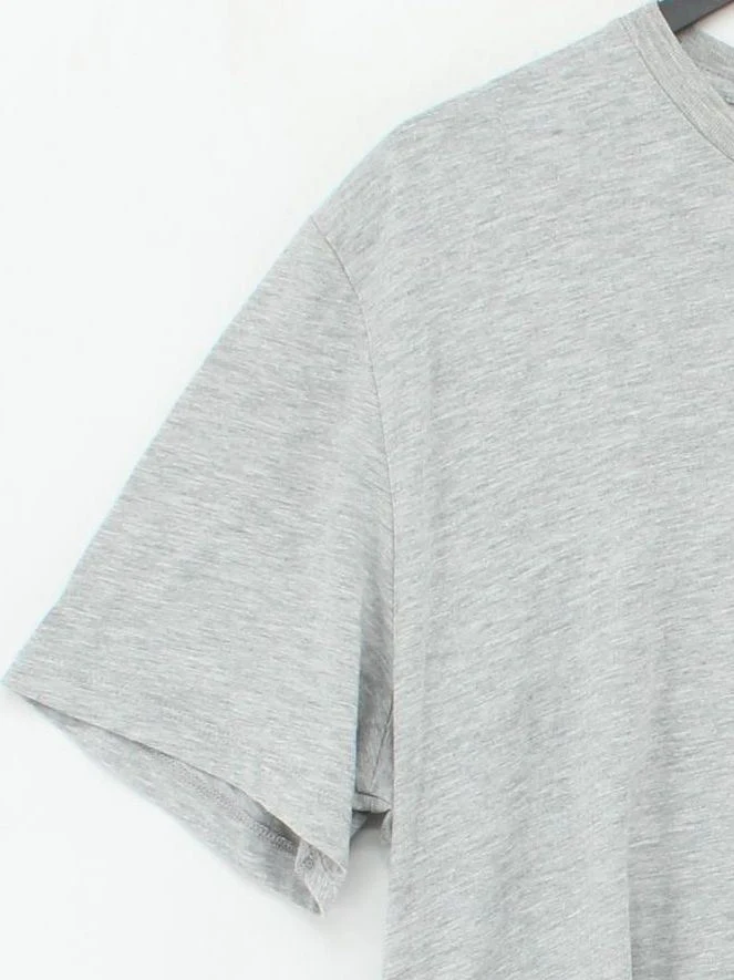 Reiss Men's T-Shirt XL Grey Cotton with Polyester Basic - Image 4