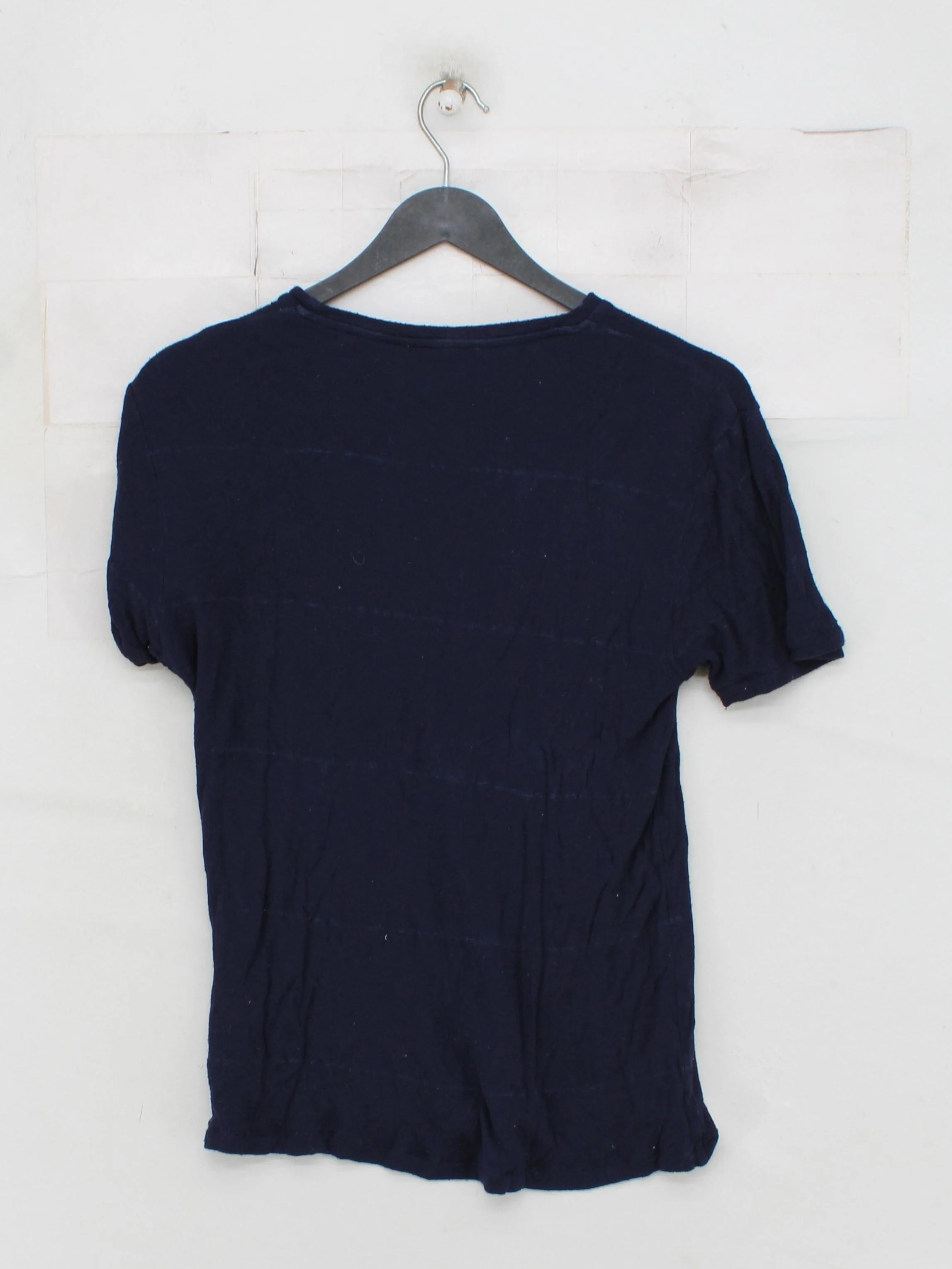 Reiss Men's T-Shirt XS Blue Striped 100% Viscose Basic - Image 2