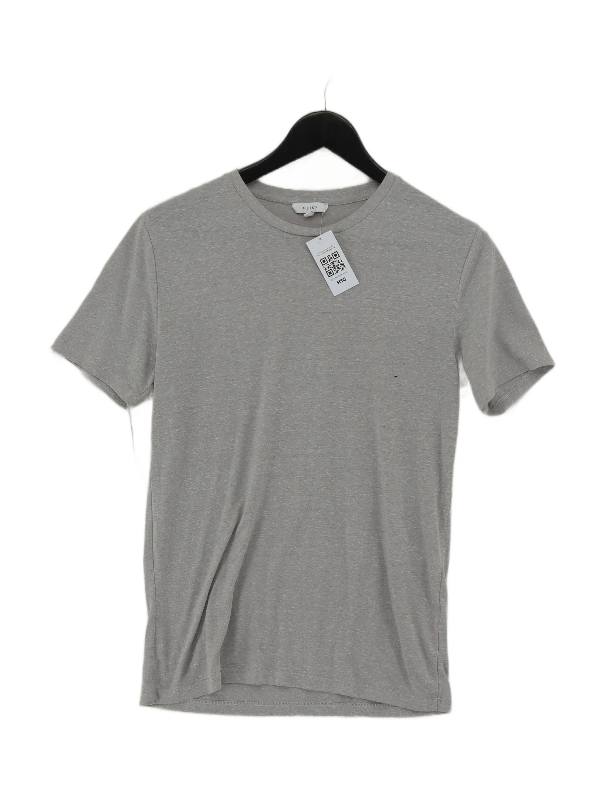 Reiss Men's T-Shirt XS Grey Polyester with Viscose Basic