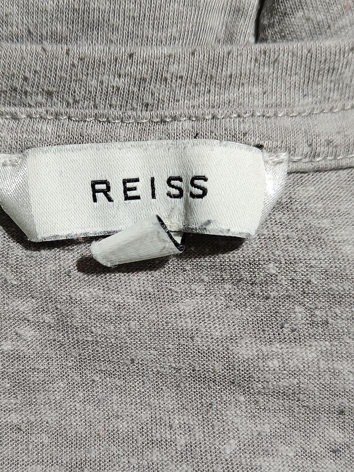 Reiss Men's T-Shirt XS Grey Polyester with Viscose Basic - Image 6