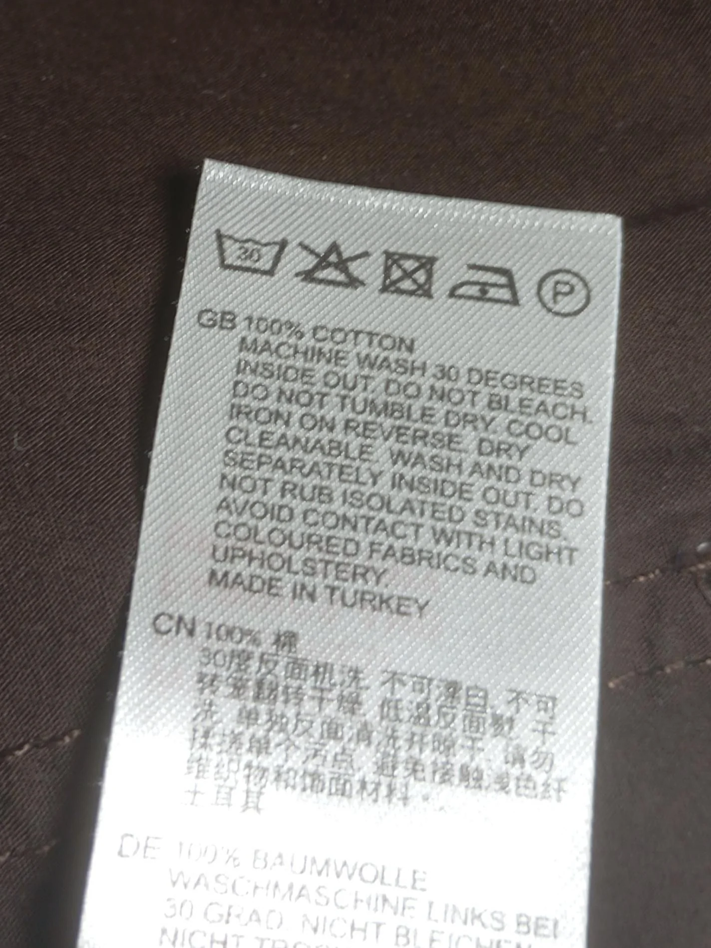 Reiss Men's Trousers L Brown 100% Cotton Straight Cargo - Image 6