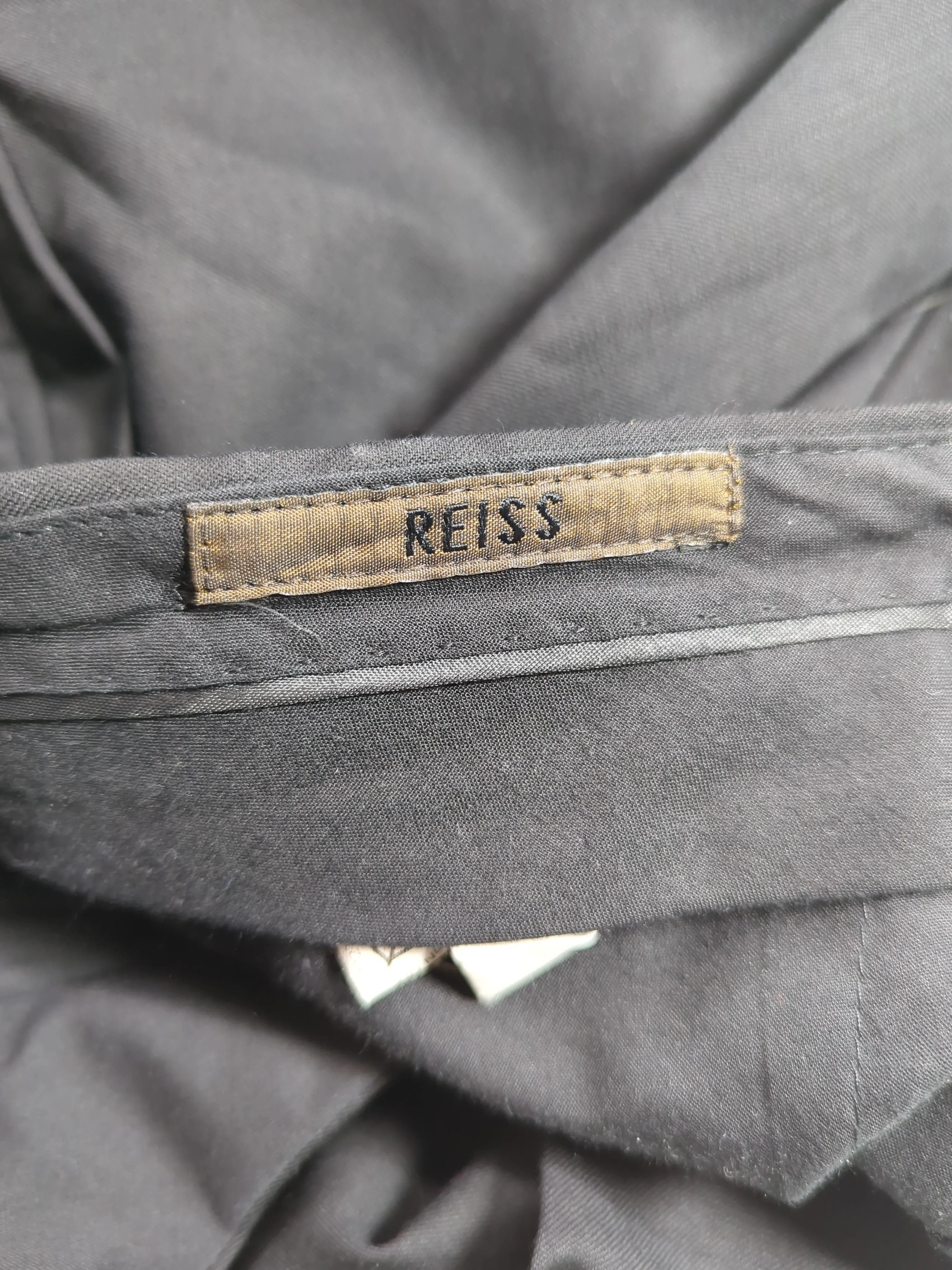 Reiss Men's Trousers M Black 100% Wool Straight Chino - Image 5