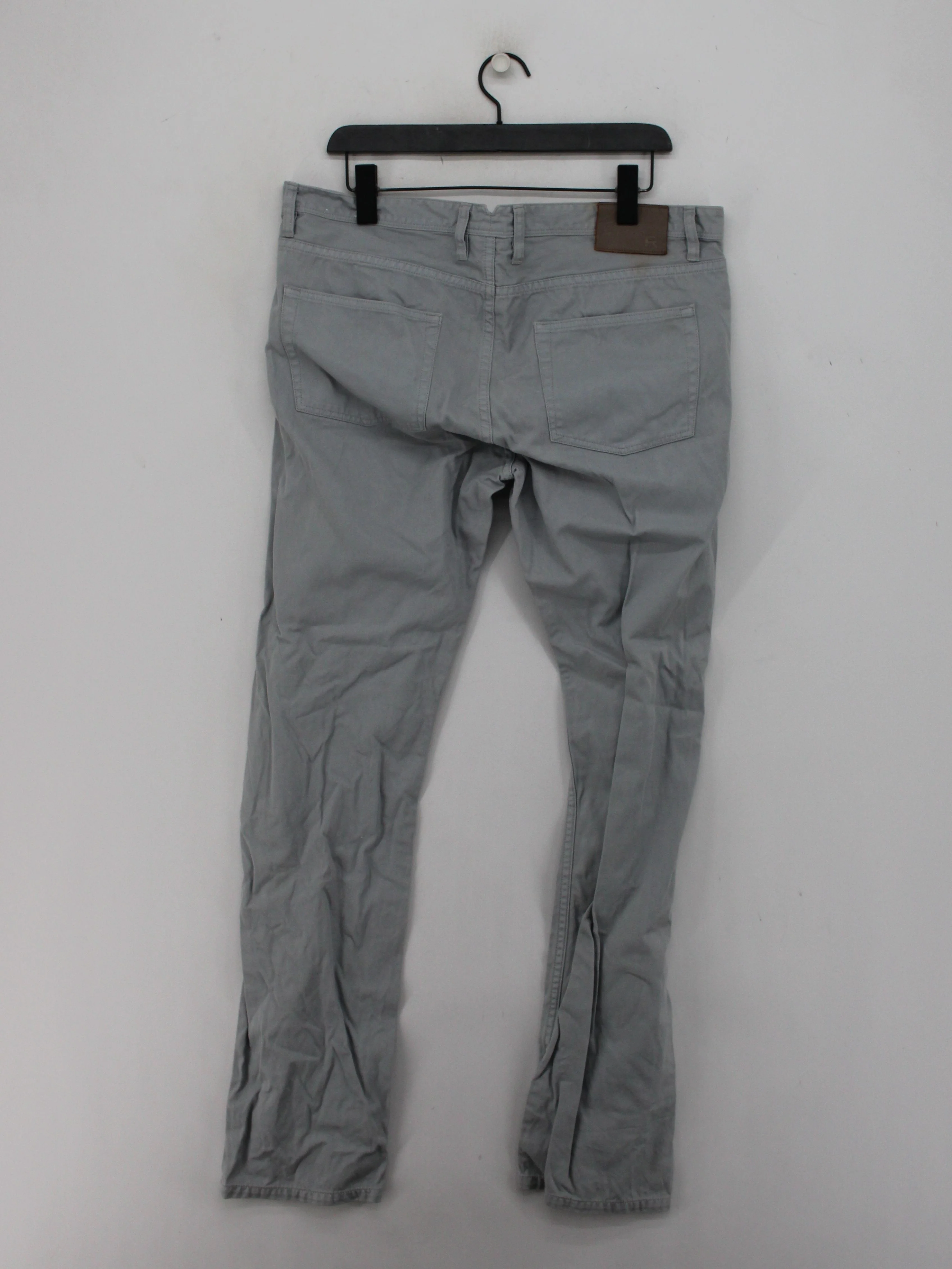Reiss Men's Trousers M Grey 100% Cotton Straight Chino - Image 2