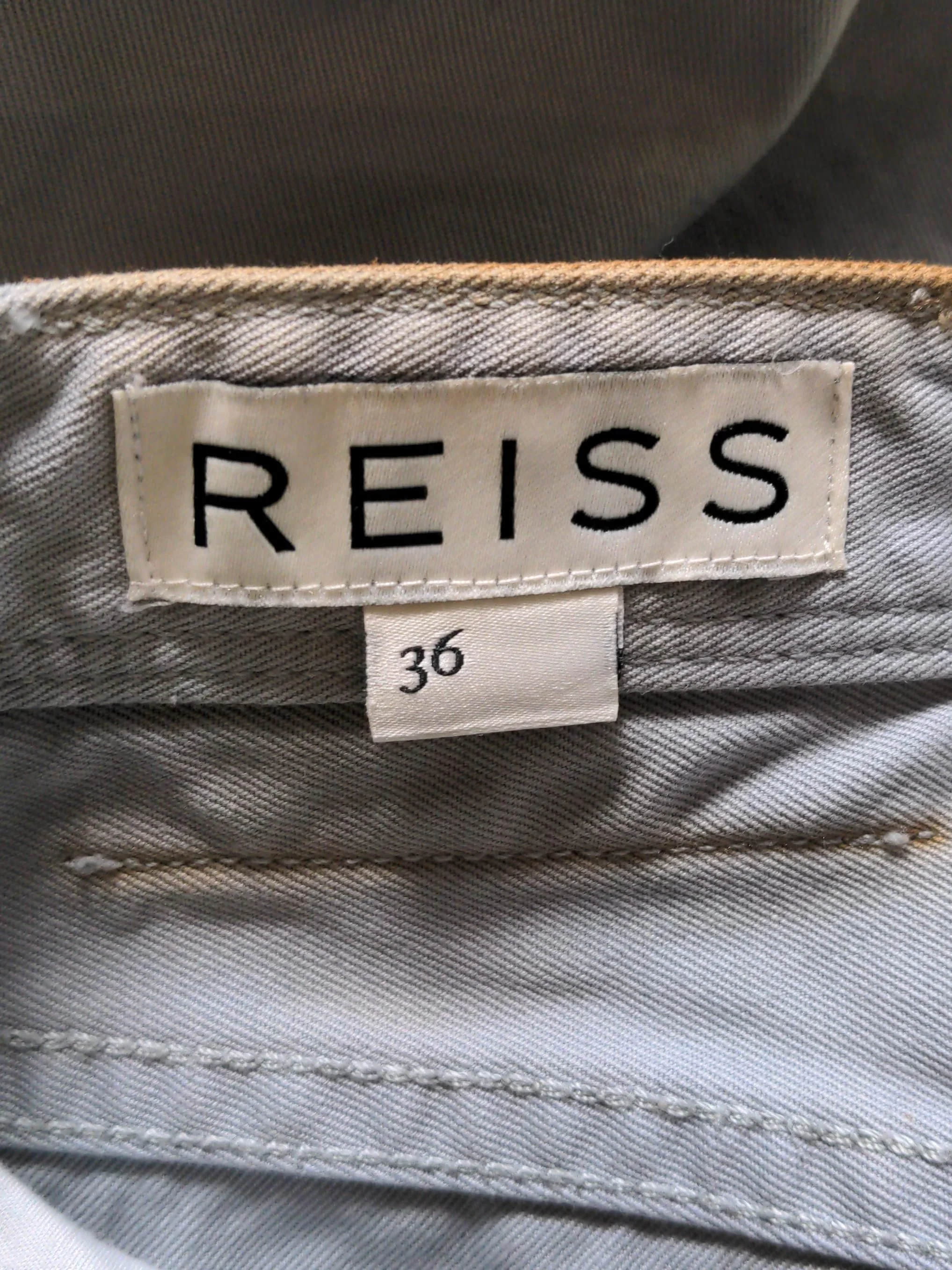 Reiss Men's Trousers M Grey 100% Cotton Straight Chino - Image 5
