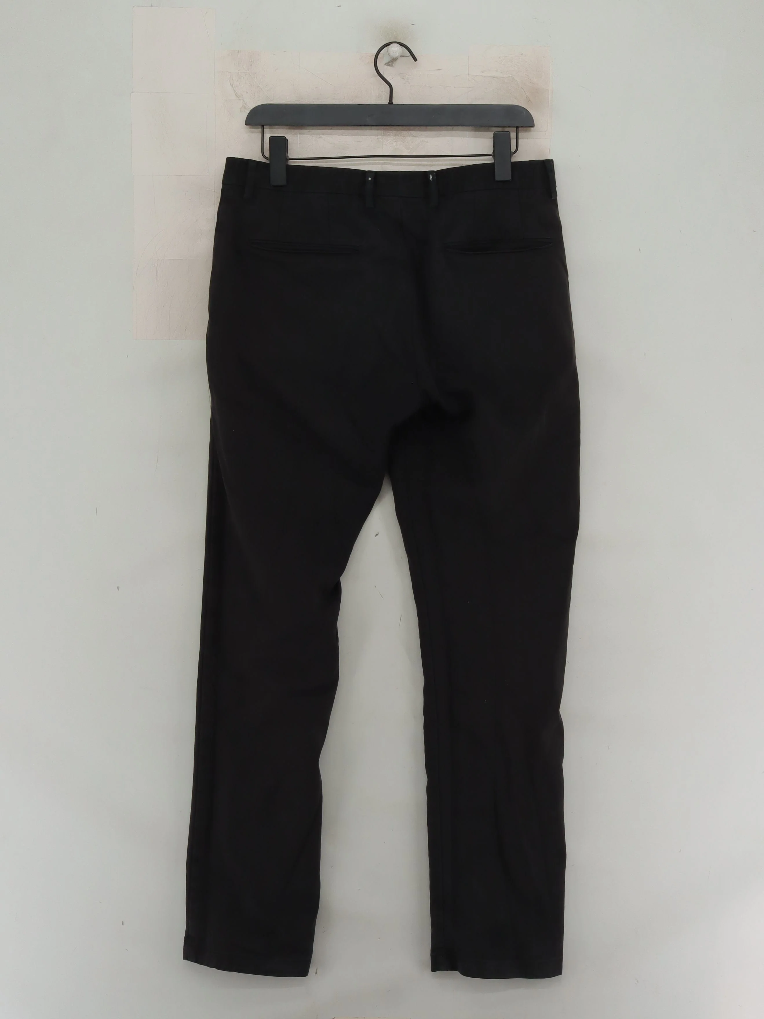 Reiss Men's Trousers W 32 in Black Cotton with Elastane Straight Chino - Image 2