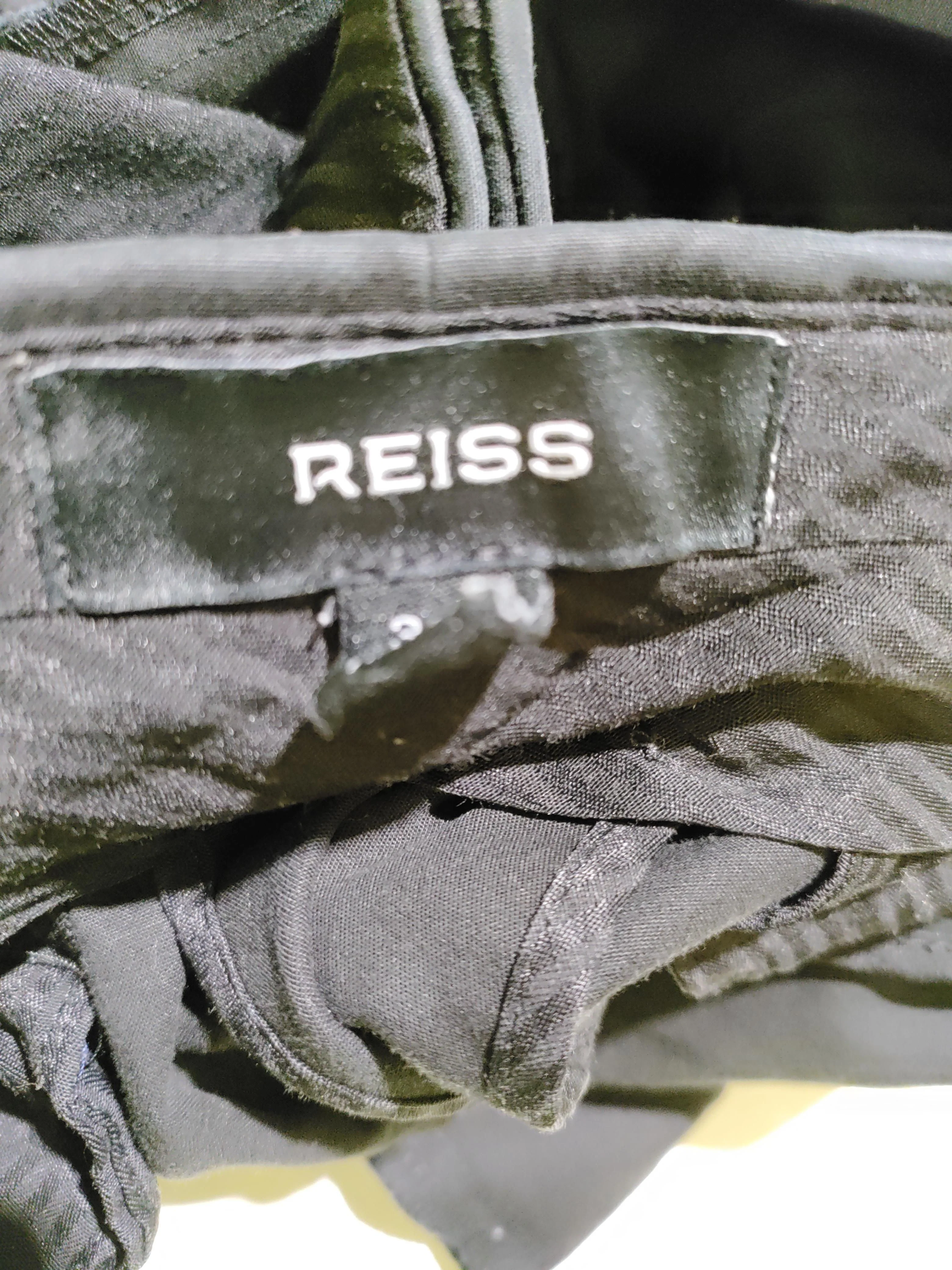 Reiss Men's Trousers W 32 in Black Cotton with Elastane Straight Chino - Image 6