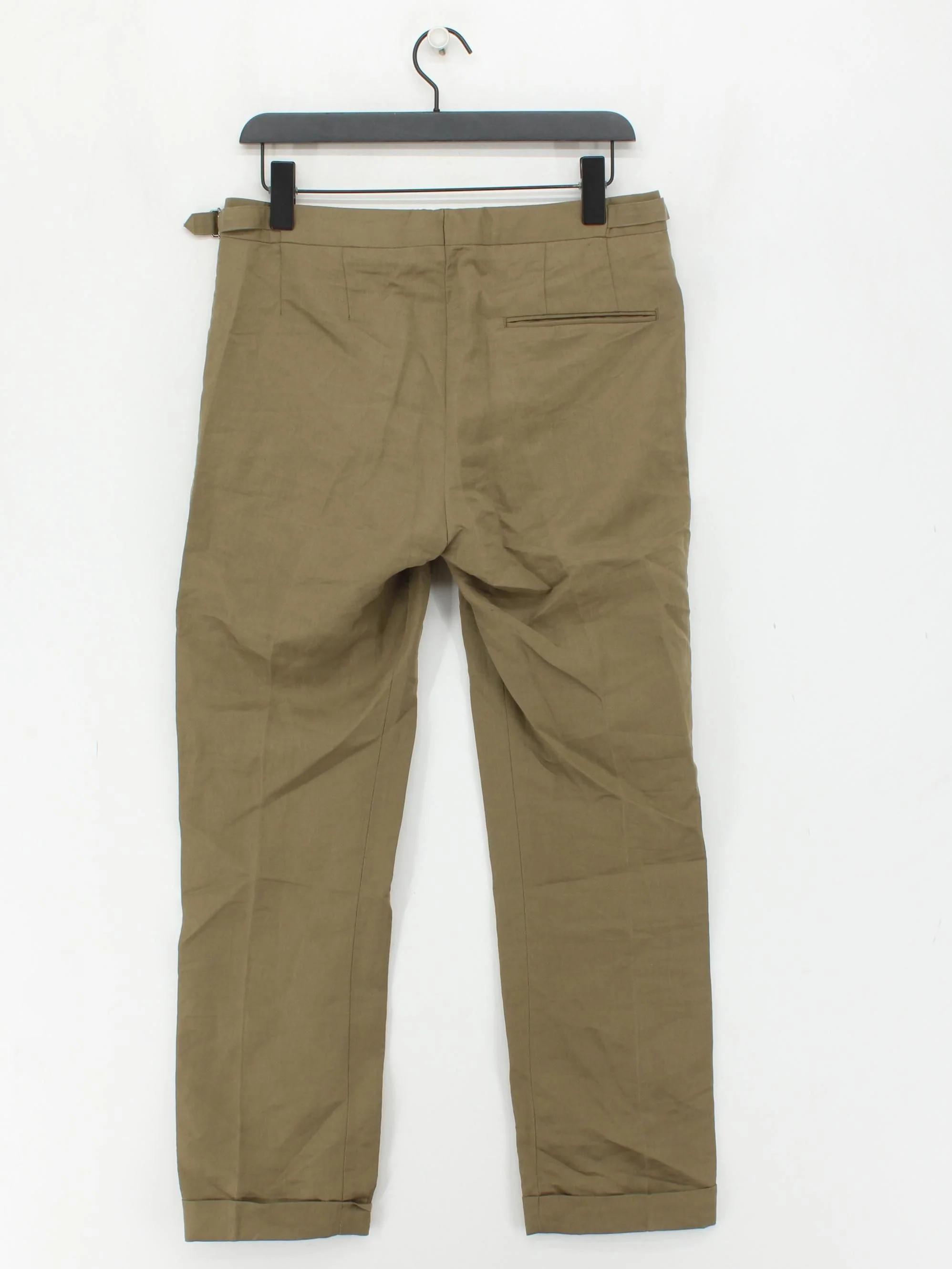 Reiss Men's Trousers W 34 in Tan Lyocell Modal with Linen, Polyester Chino - Image 2