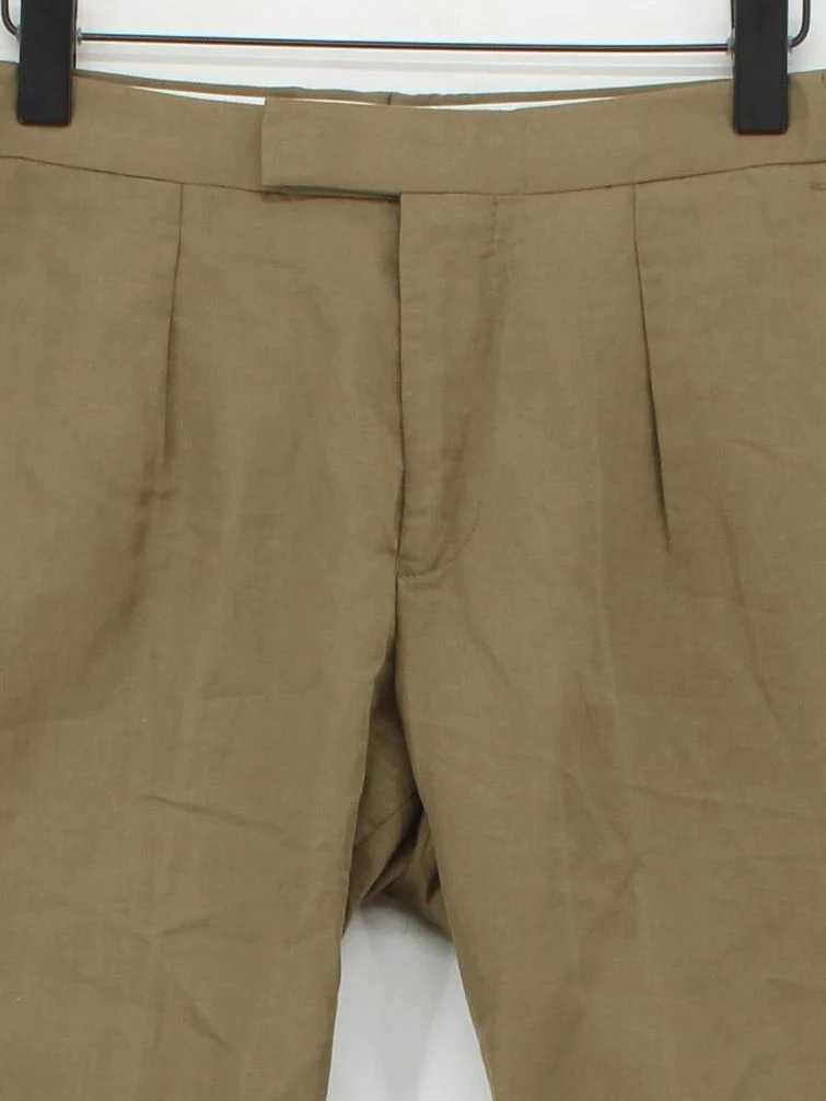 Reiss Men's Trousers W 34 in Tan Lyocell Modal with Linen, Polyester Chino - Image 3