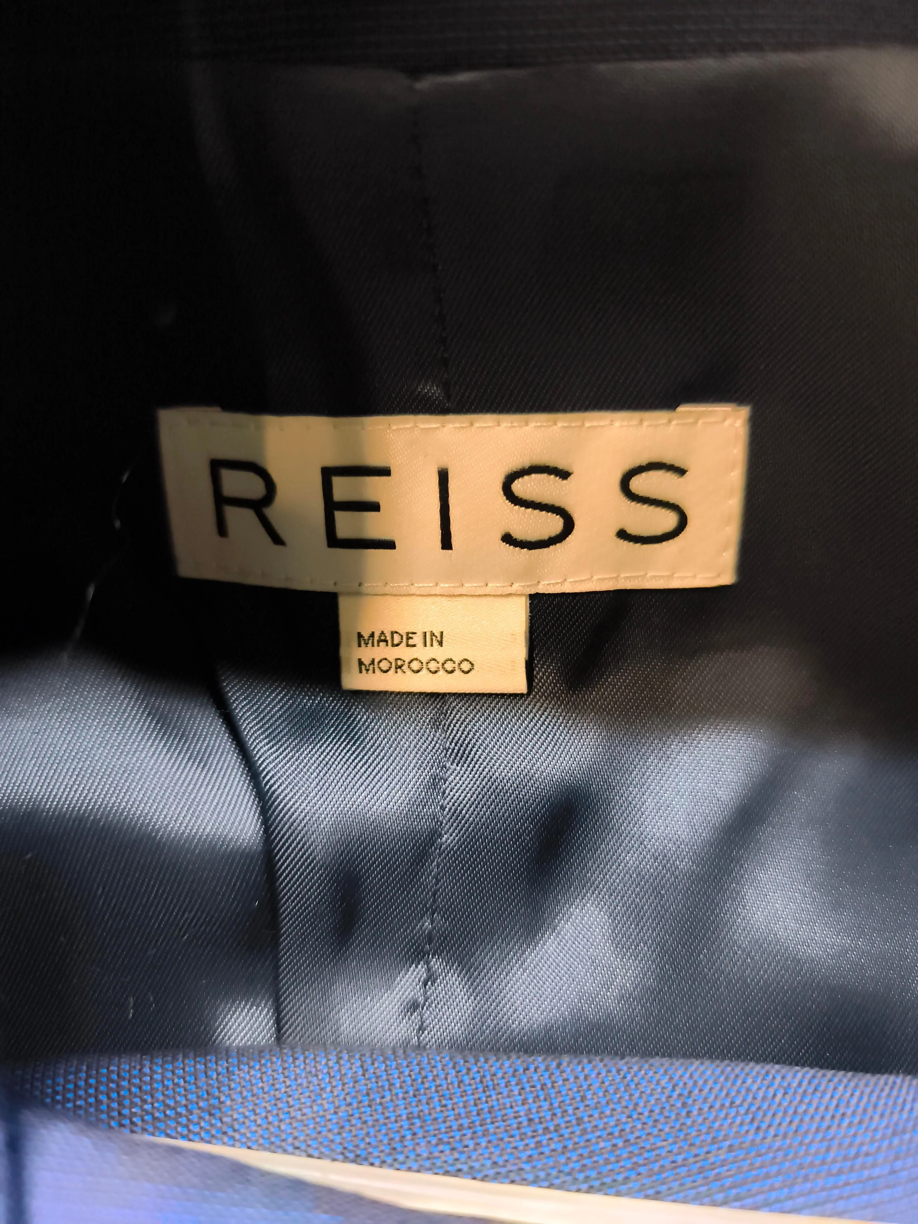 Reiss Men's Two Piece Suit M Blue Wool with Mohair, Viscose, Polyester 3 Piece - Image 6