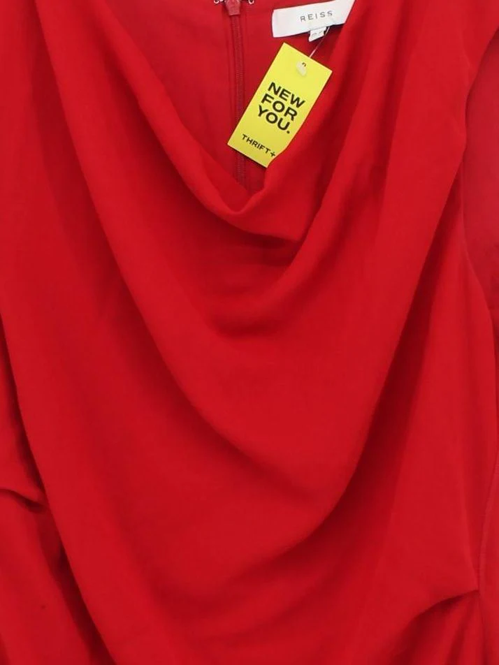 Reiss Mini Dress UK12 in Red - Image 3