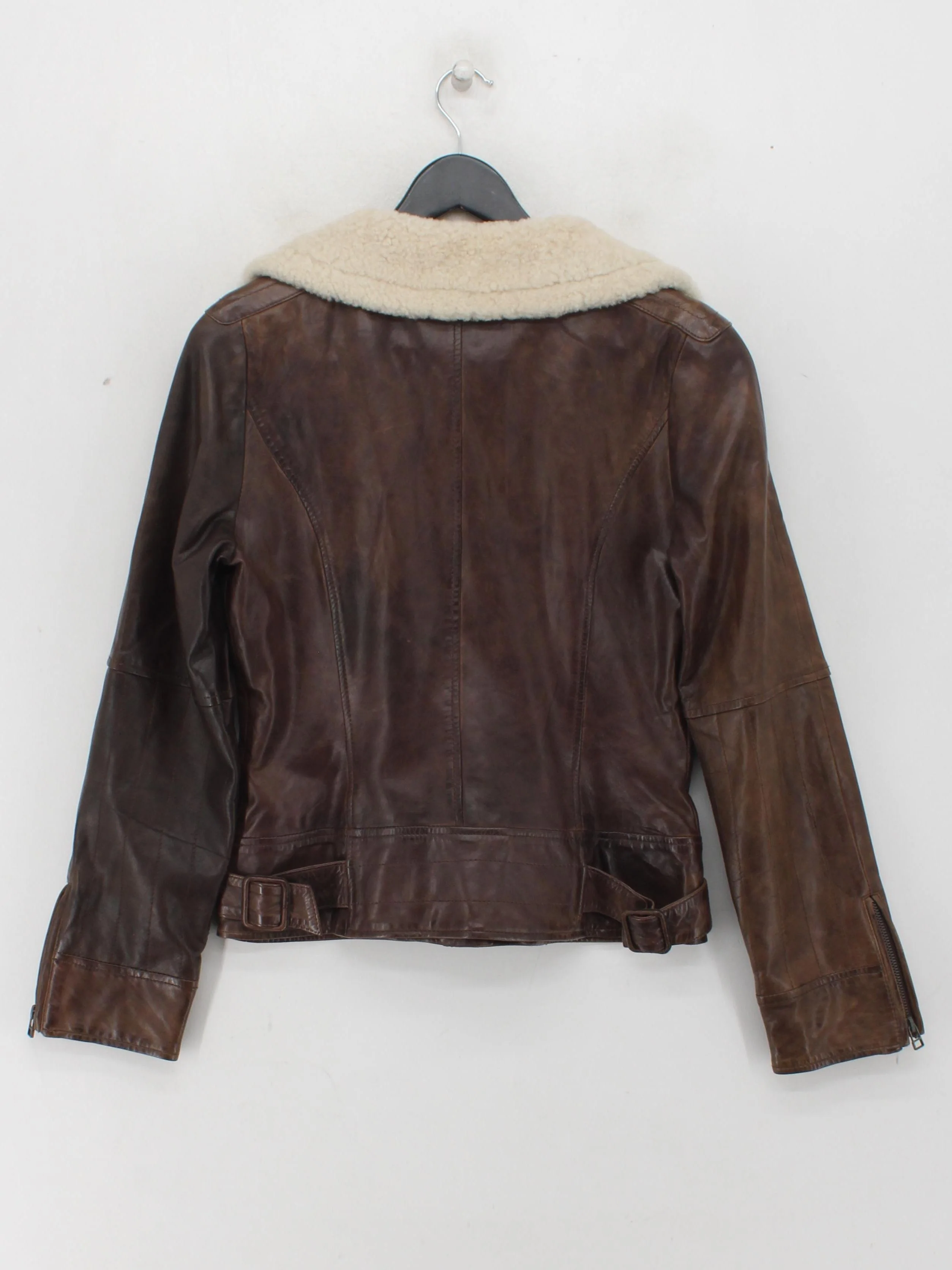 Reiss Motorcycle Jacket jacket brown - Image 2