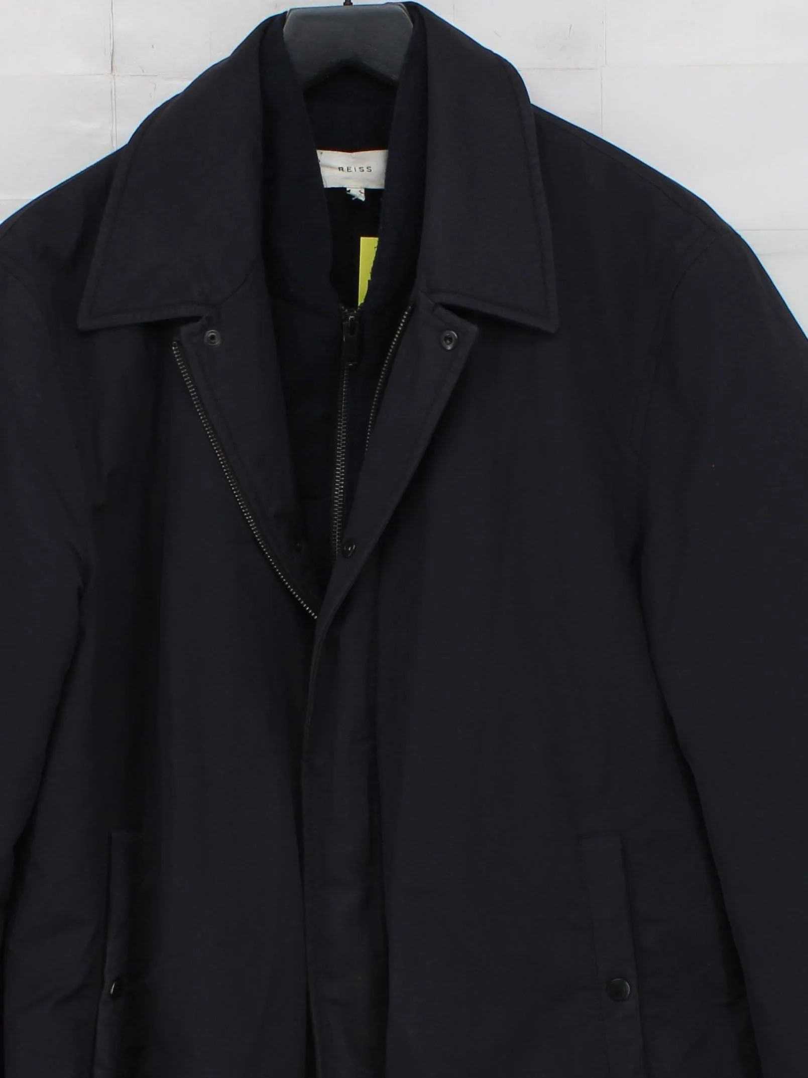 Reiss Overcoat jacket blue - Image 3