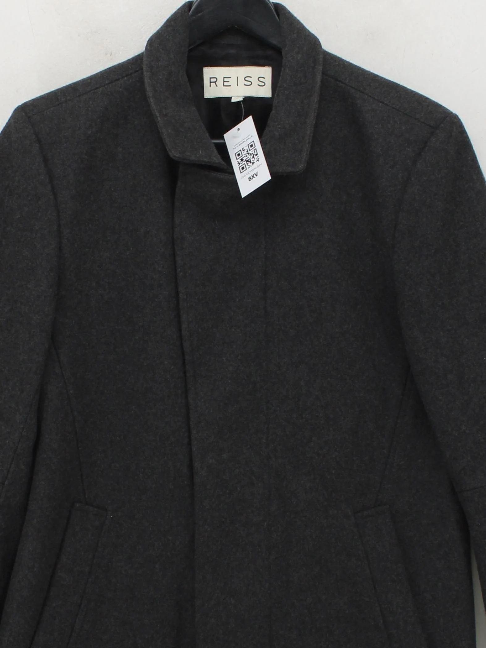 Reiss Overcoat jacket grey - Image 3