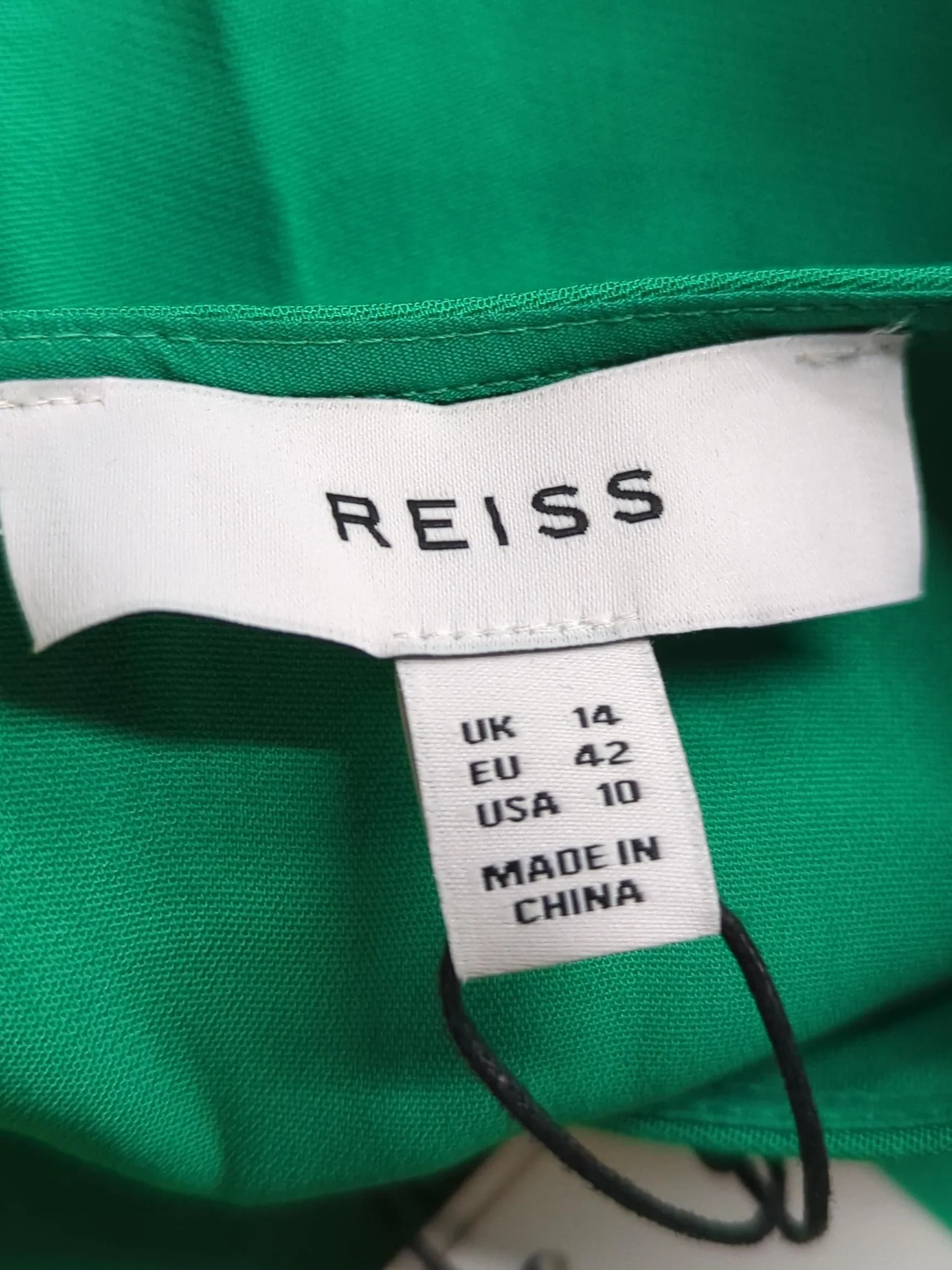 Reiss Shirt Midi Dress UK14 in Green - Image 5