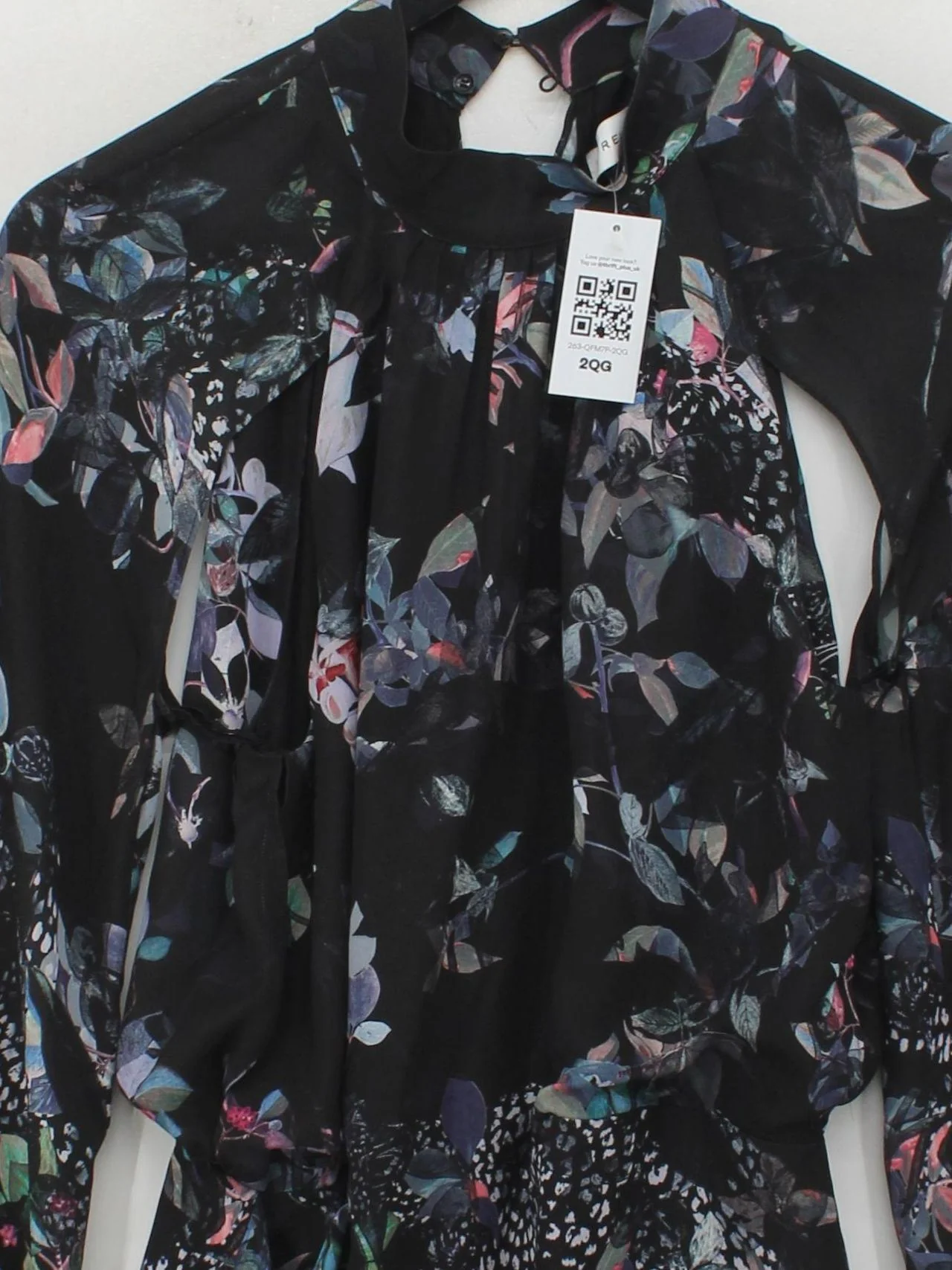 Reiss Shirt Mini Dress UK6 in Black - Image 3