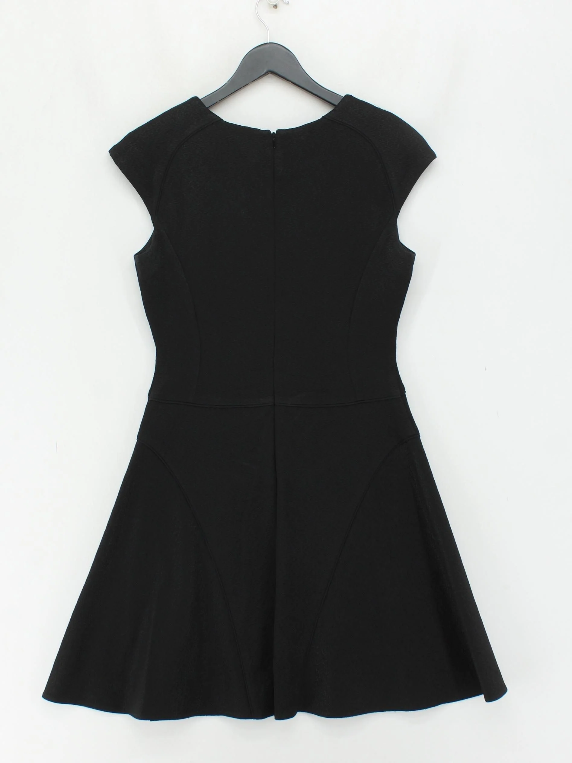 Reiss Skater Mini Dress UK10 in Black - Image 2