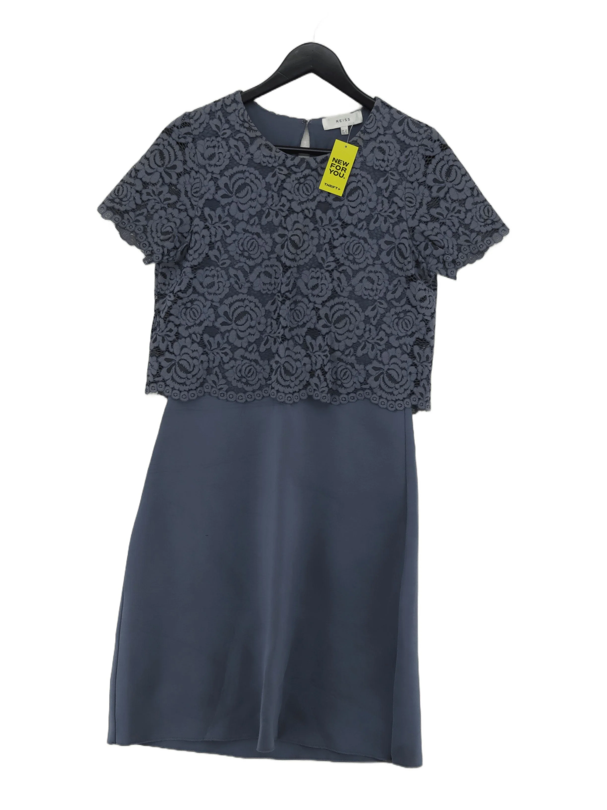 Reiss T-Shirt Midi Dress UK10 in Blue