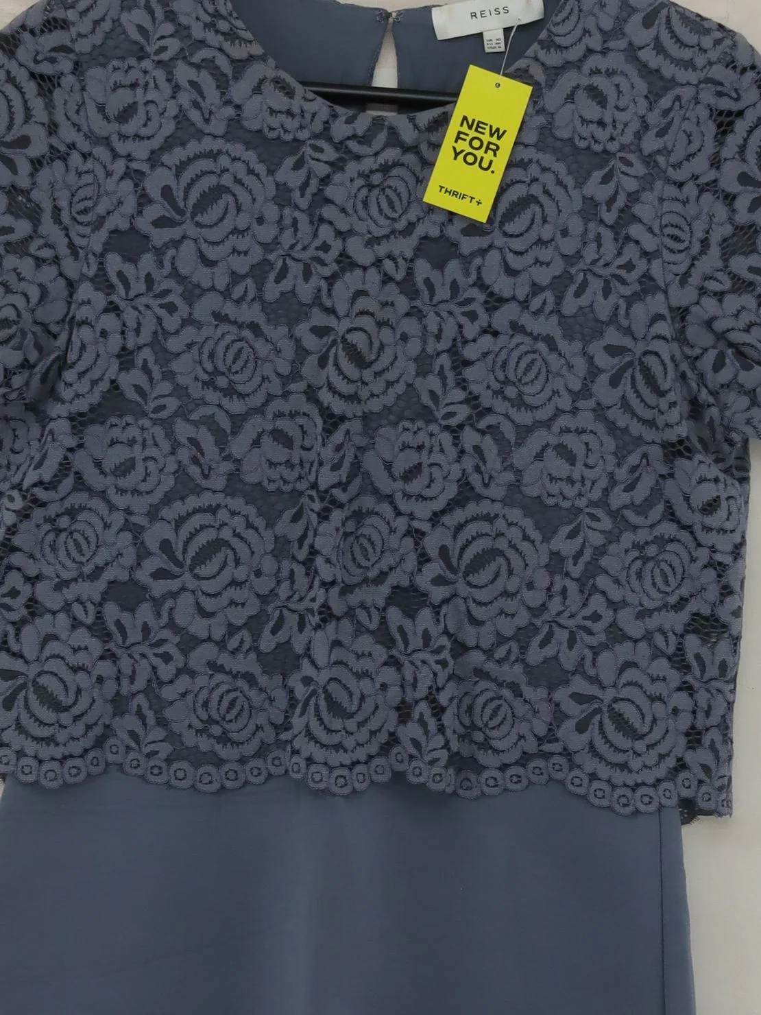 Reiss T-Shirt Midi Dress UK10 in Blue - Image 3