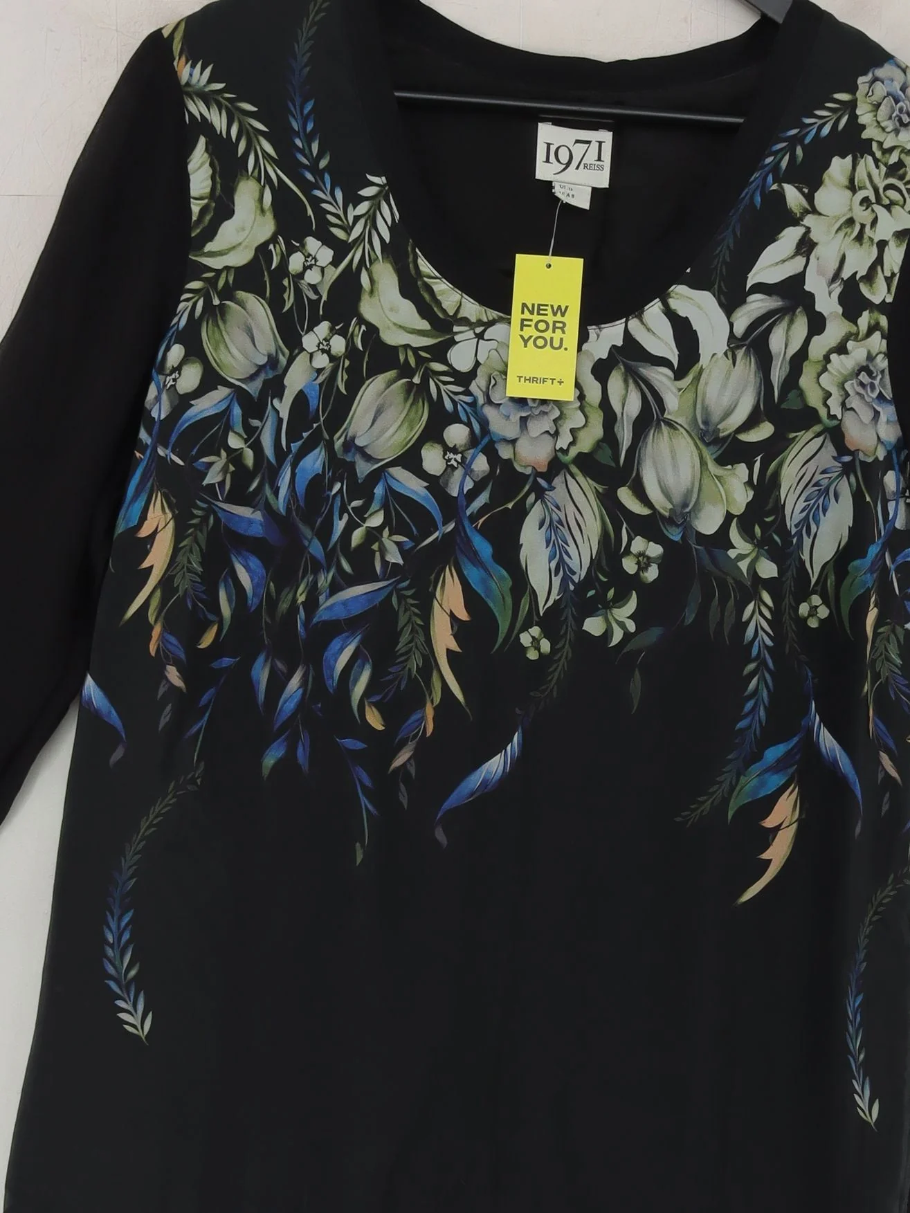 Reiss T-Shirt Midi Dress UK12 in Black - Image 3