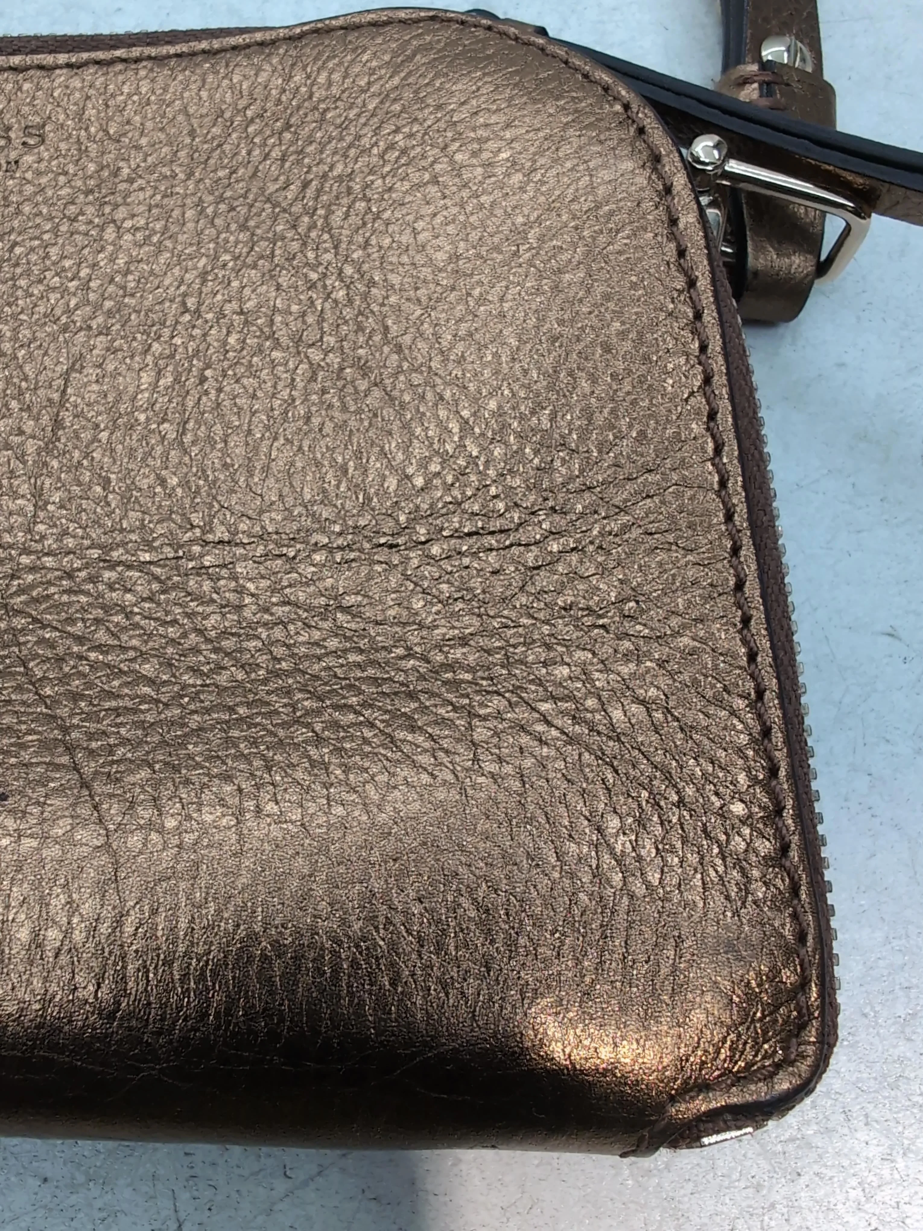 Reiss Women's Bag Gold Leather with Polyester Crossbody - Image 3