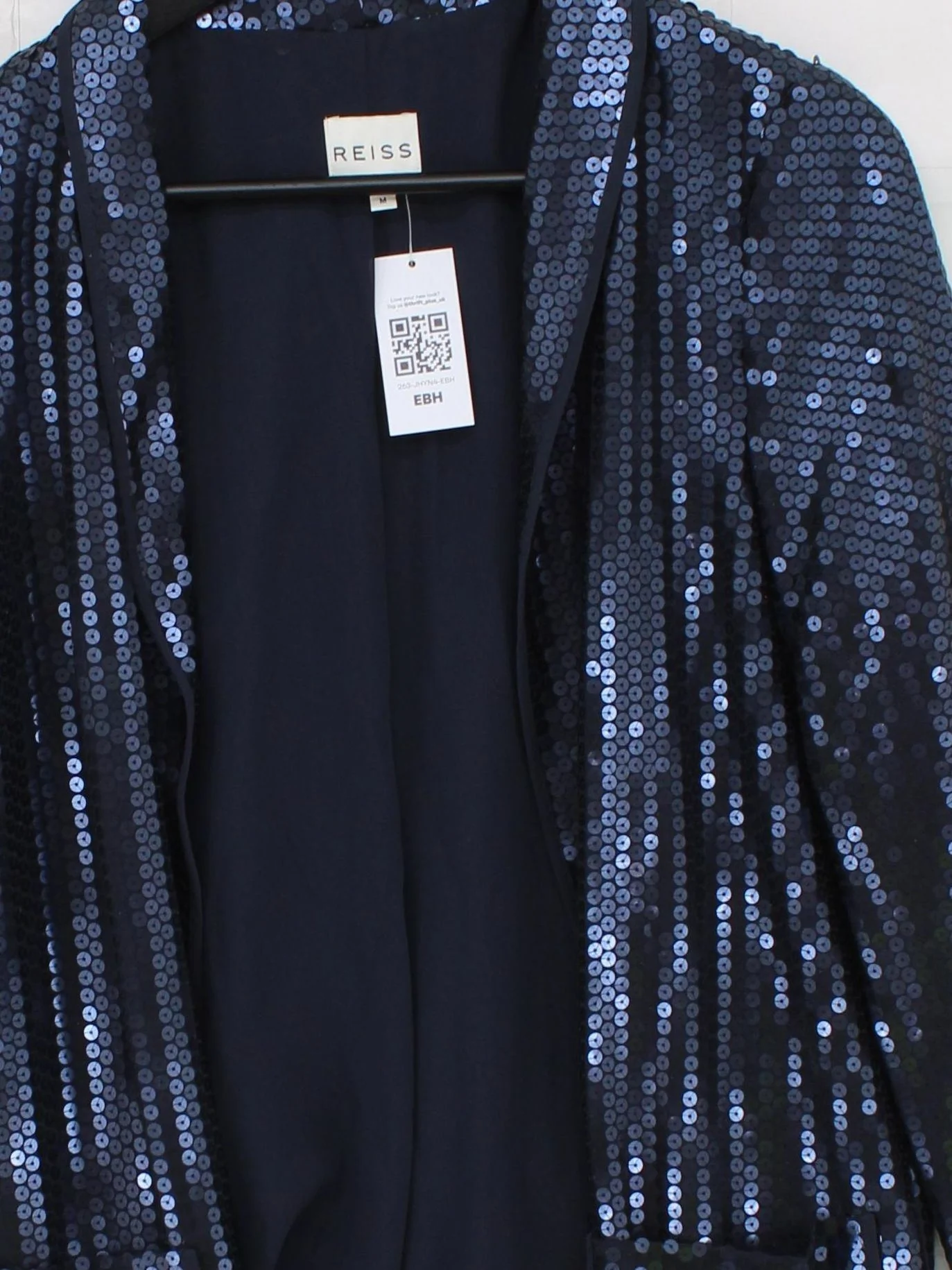 Reiss Women's Blazer M Blue 100% Polyester Overcoat - Image 3