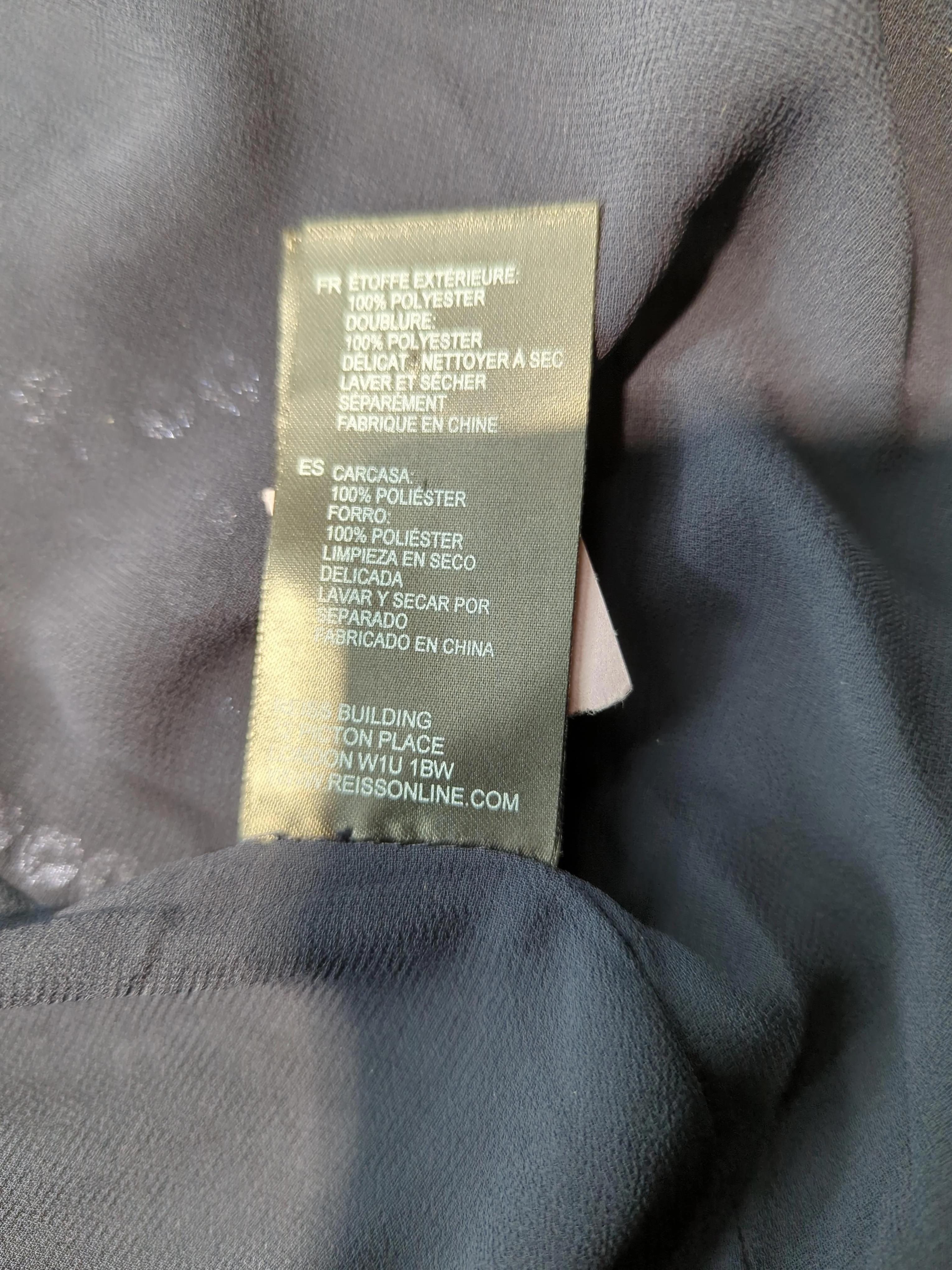 Reiss Women's Blazer M Blue 100% Polyester Overcoat - Image 6