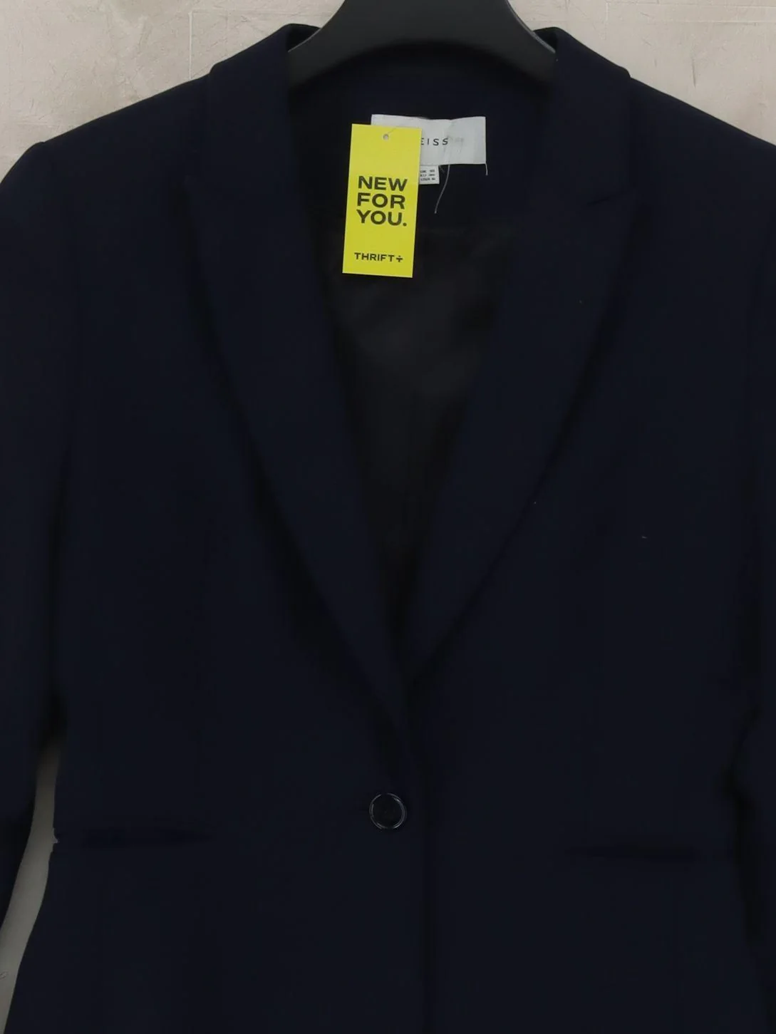 Reiss Women's Blazer UK 10 Blue Wool with Polyester, Elastane Overcoat - Image 3