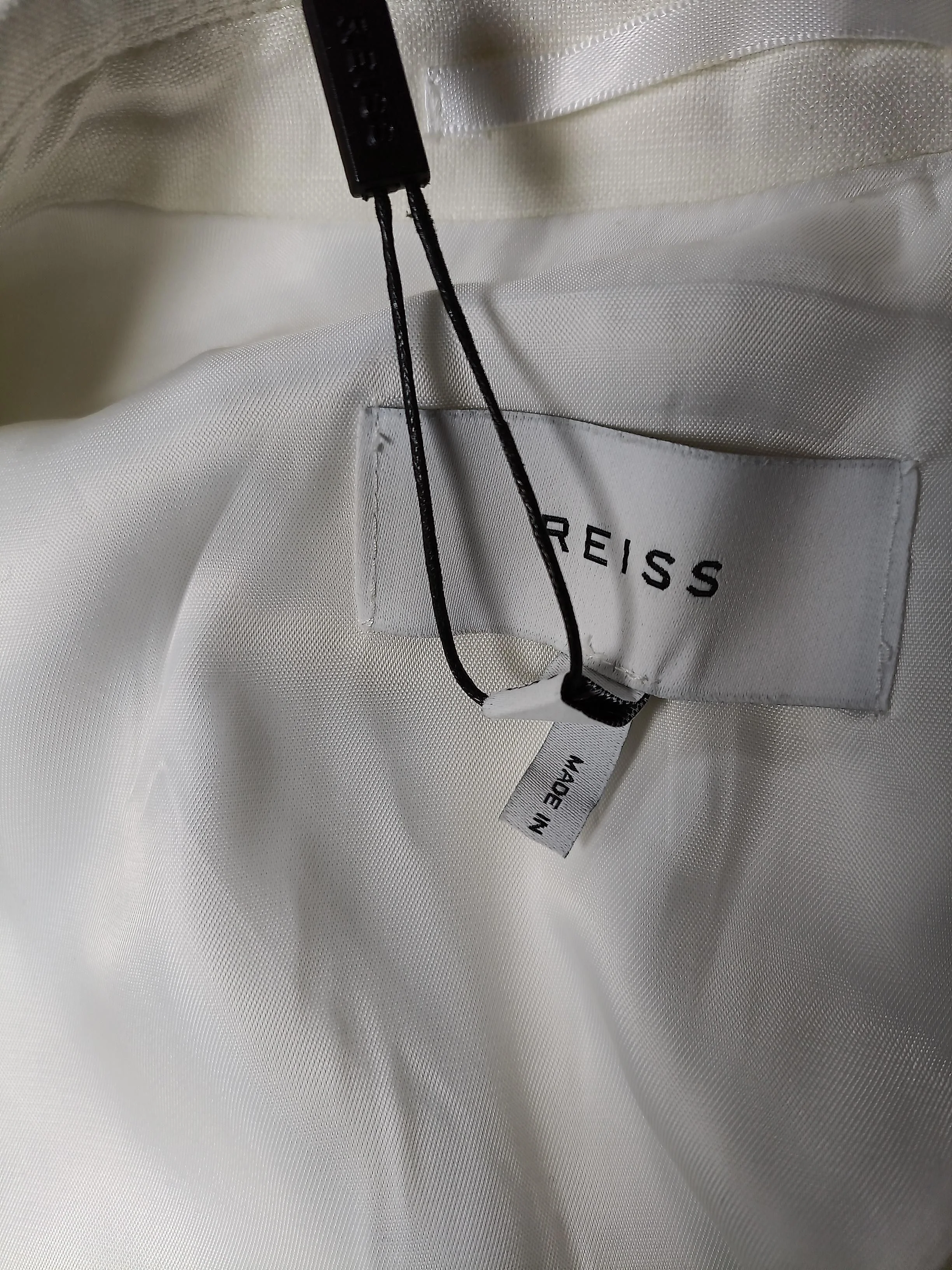 Reiss Women's Blazer UK 10 Cream 100% Other Overcoat - Image 5