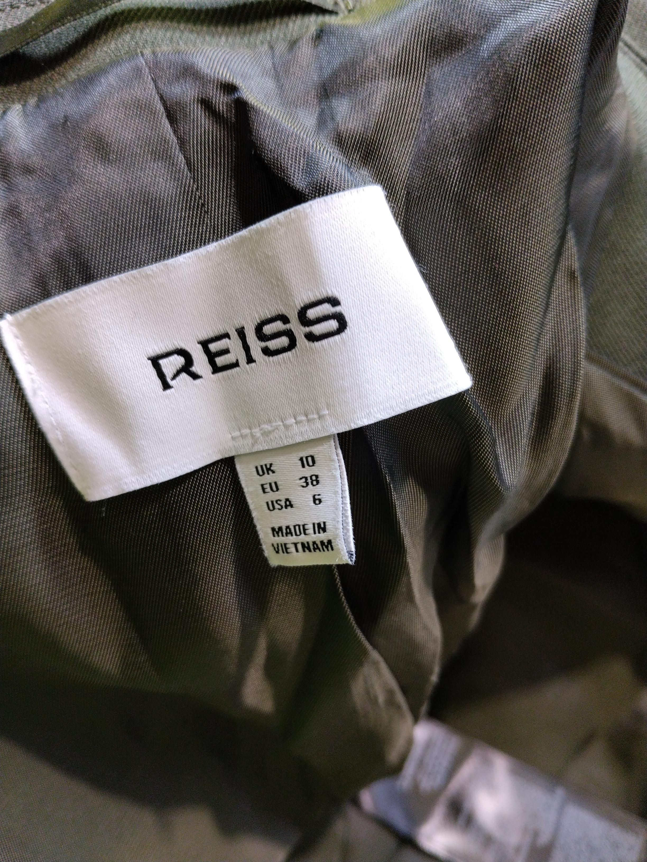 Reiss Women's Blazer UK 10 Green Polyester with Viscose Overcoat - Image 5
